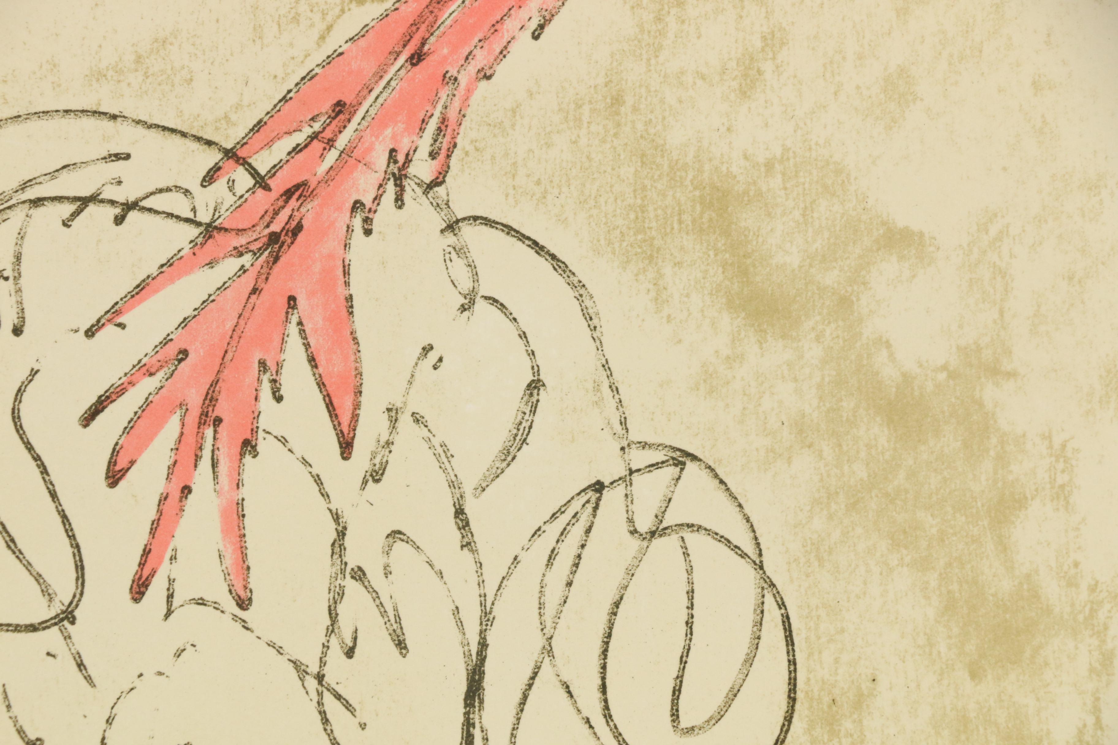 Ernest Leroy "Lobo" Nocho Artist's Proof Lithograph "Red Feather"