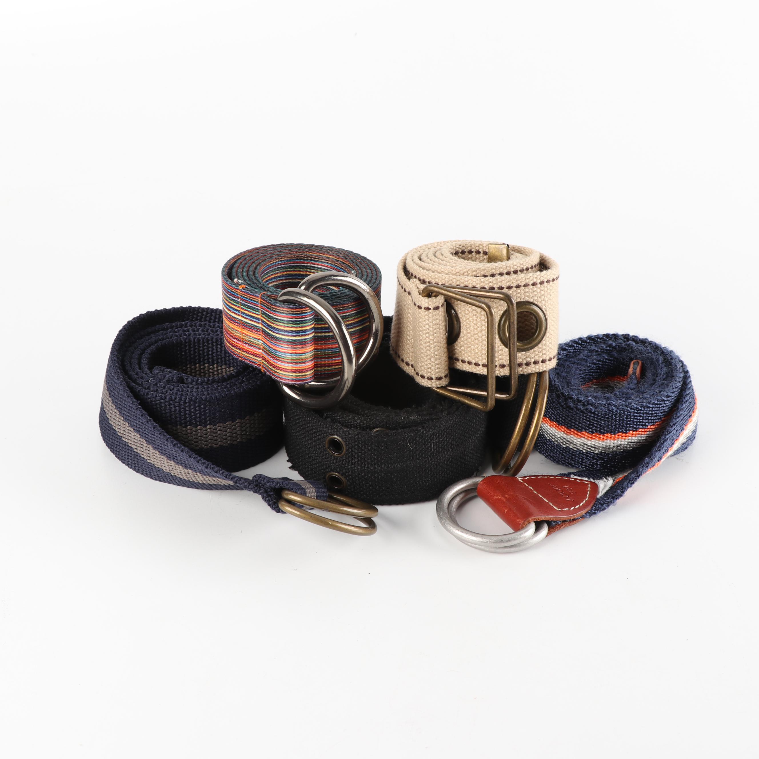 Men's Belts Including Prada, Tony Lama, J.Crew, Aldo and Levi's