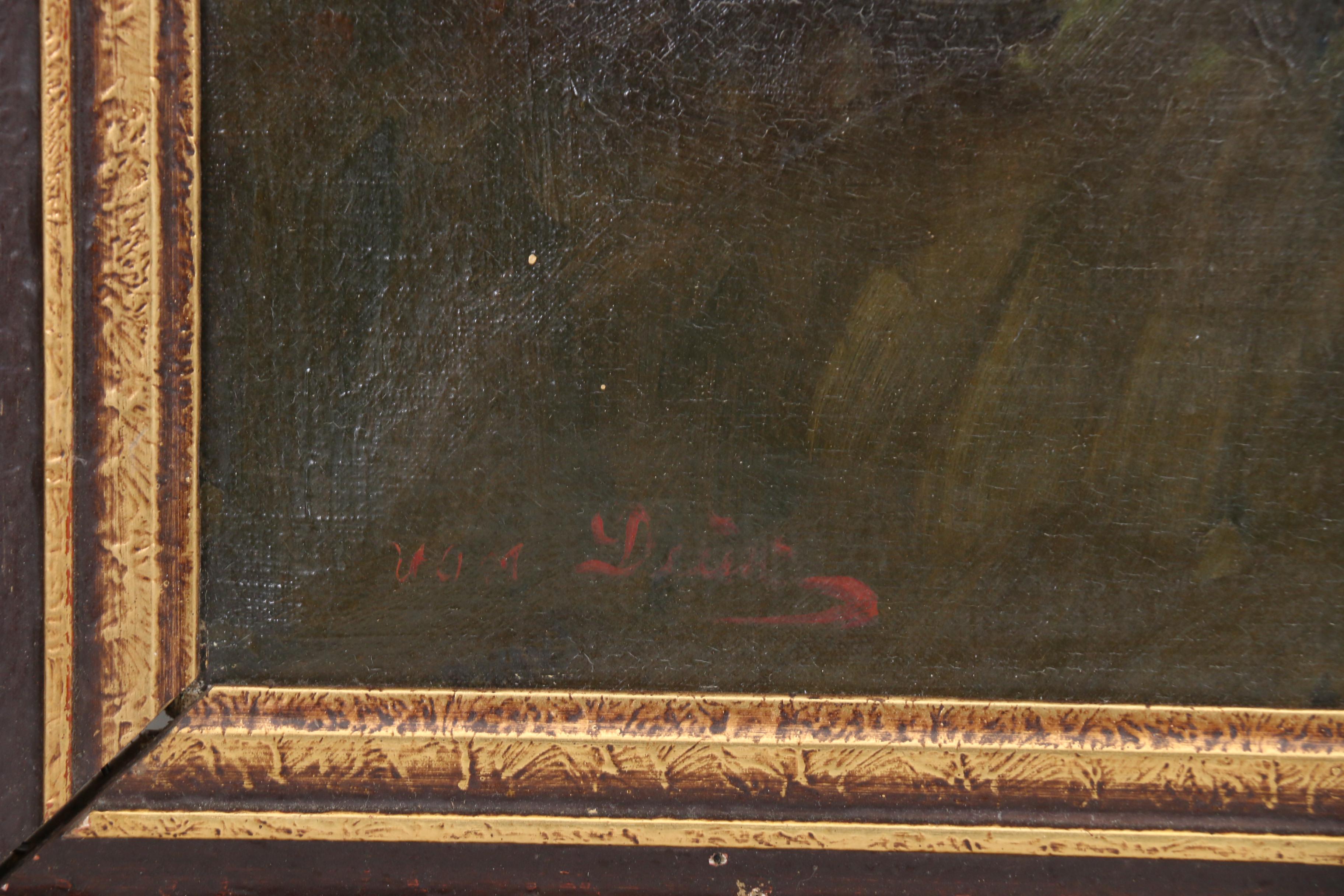 Dutch School Style Landscape Oil Painting