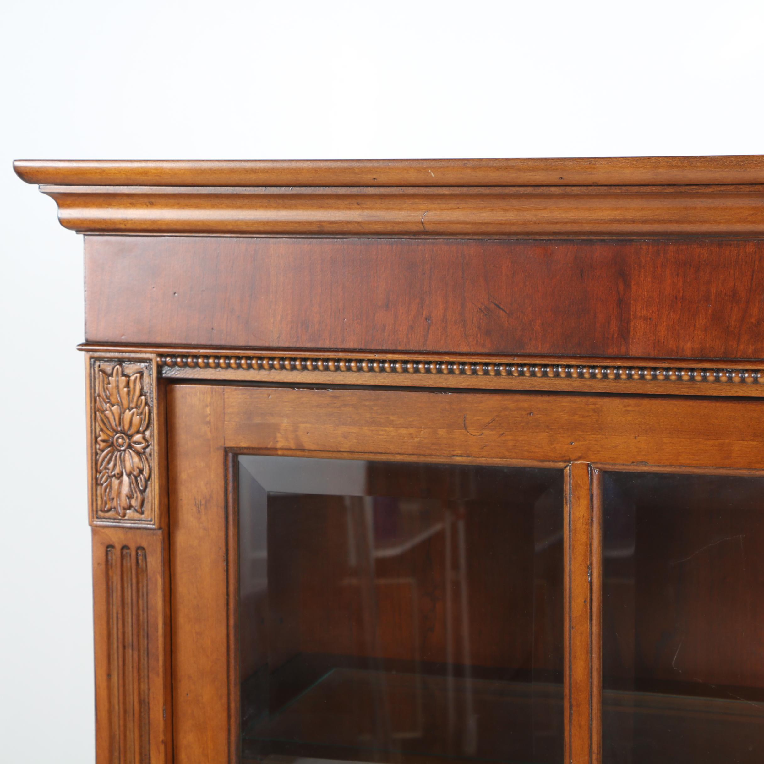 Ethan Allen Mahogany and Cherry "Ashton" Curio Cabinet