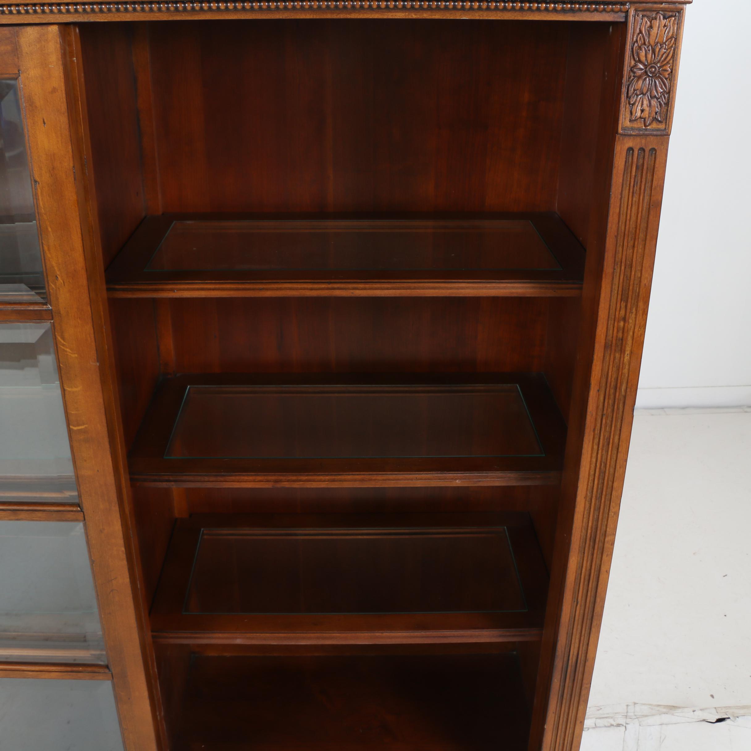 Ethan Allen Mahogany and Cherry "Ashton" Curio Cabinet