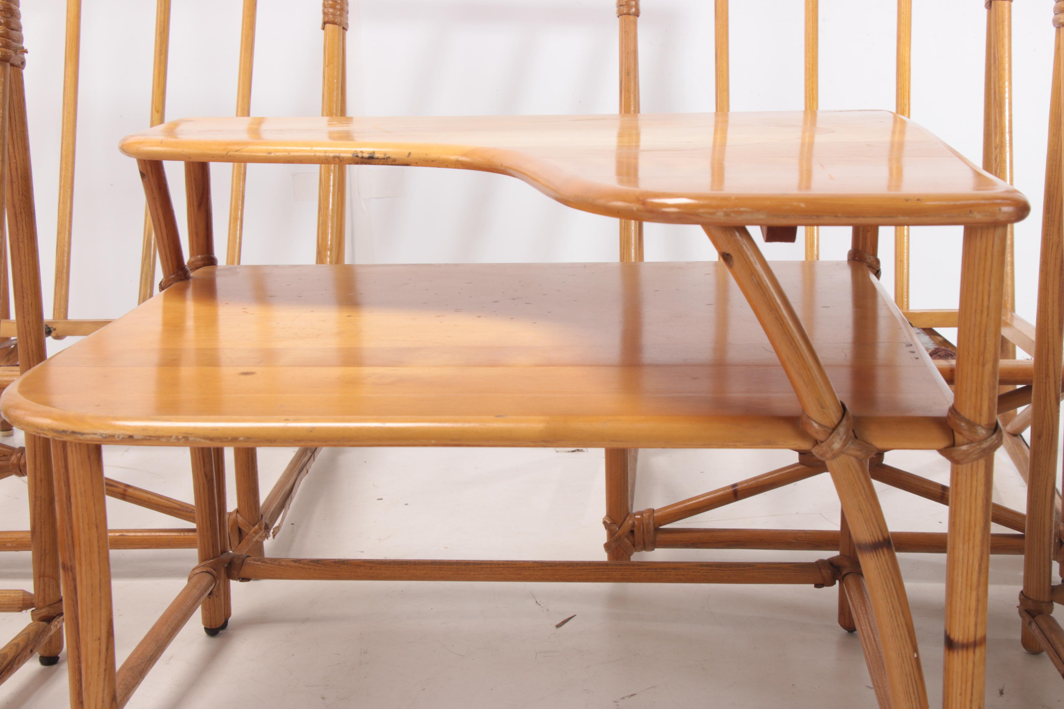 Heywood-Wakefield "Ashcraft" Modular Patio Sofa with Side Table, Mid-Century