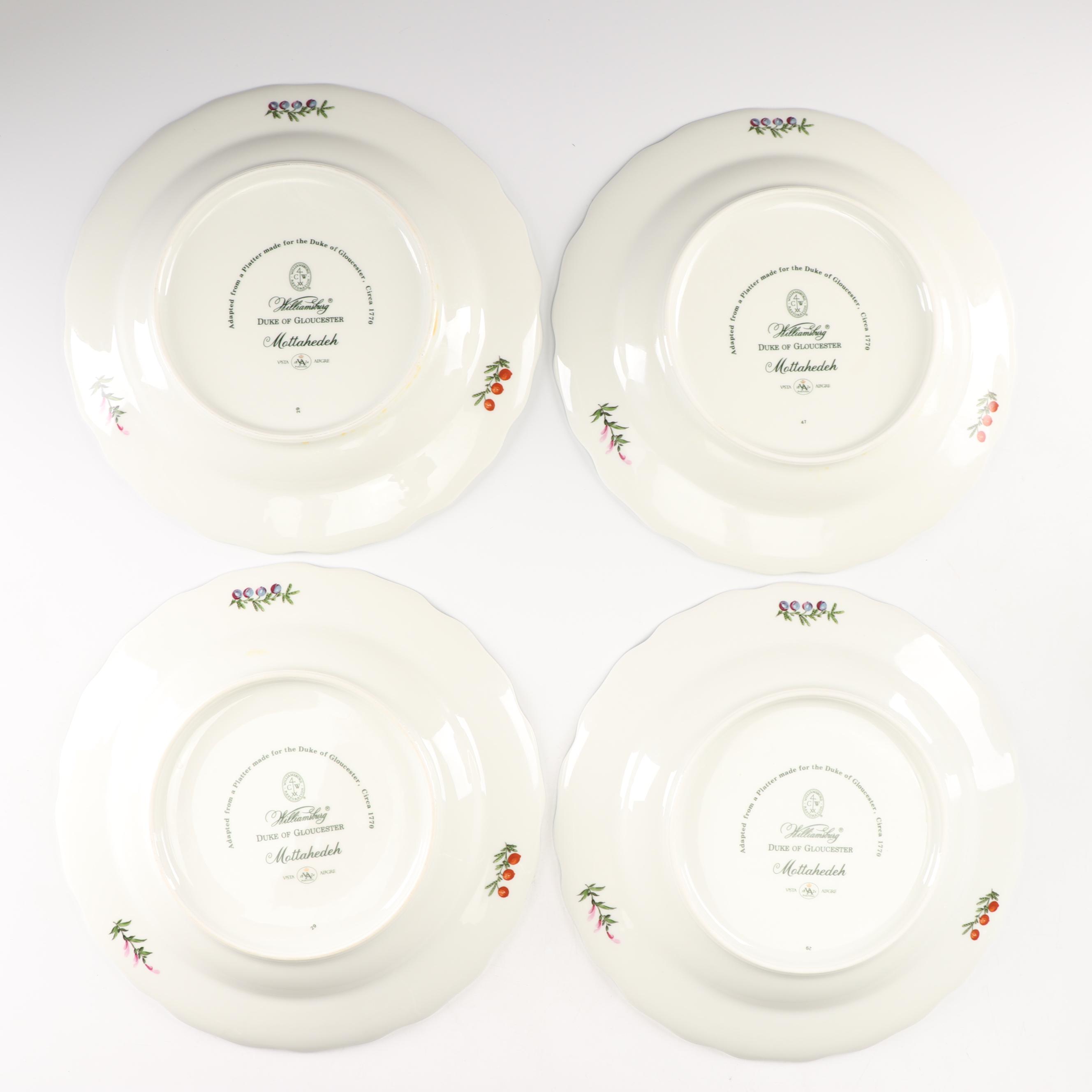 Mottahedeh "Williamsburg Duke of Gloucester" Dinnerware