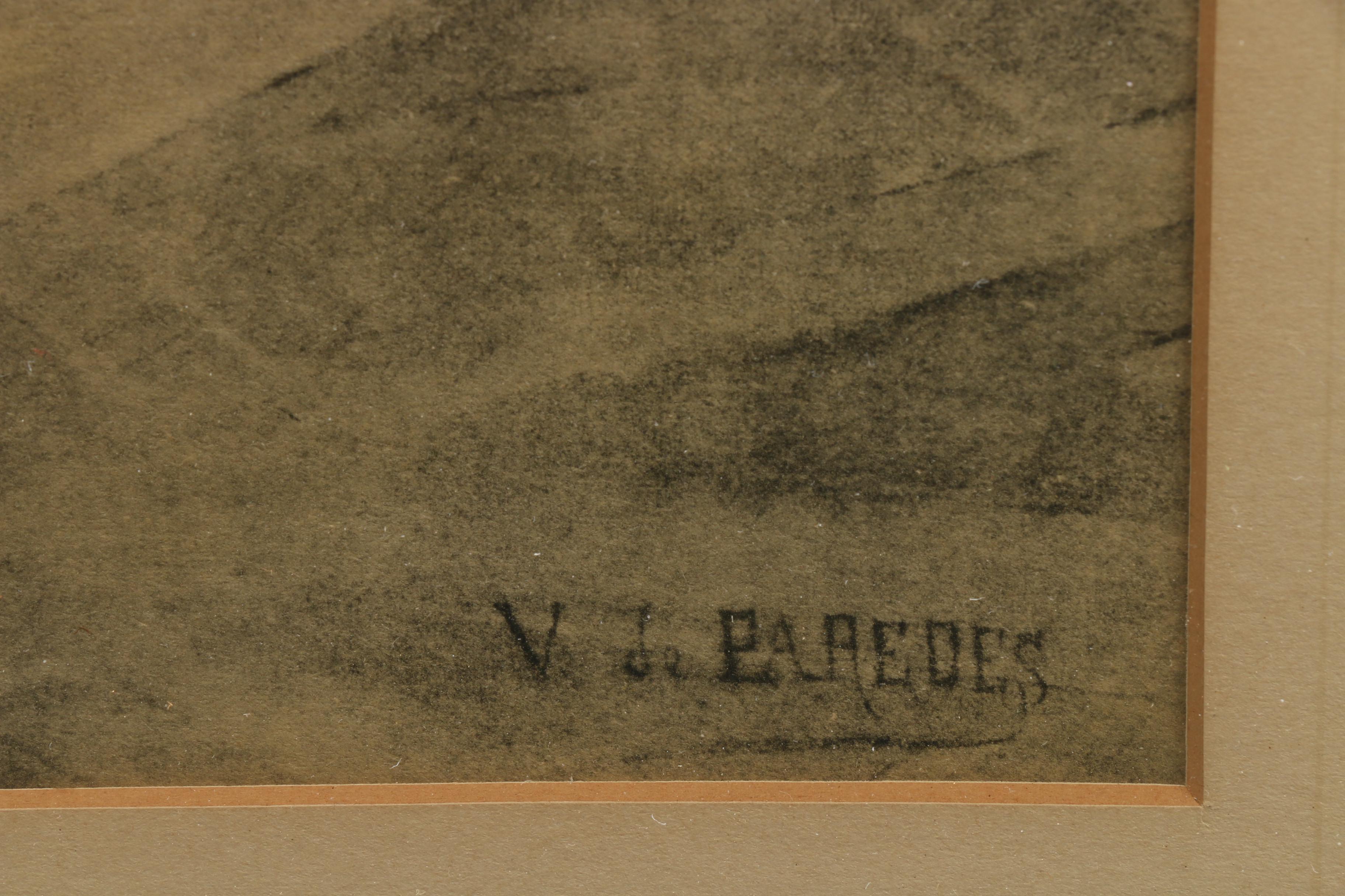 Hand Colored Collotype After Vincent de Garcia Paredes