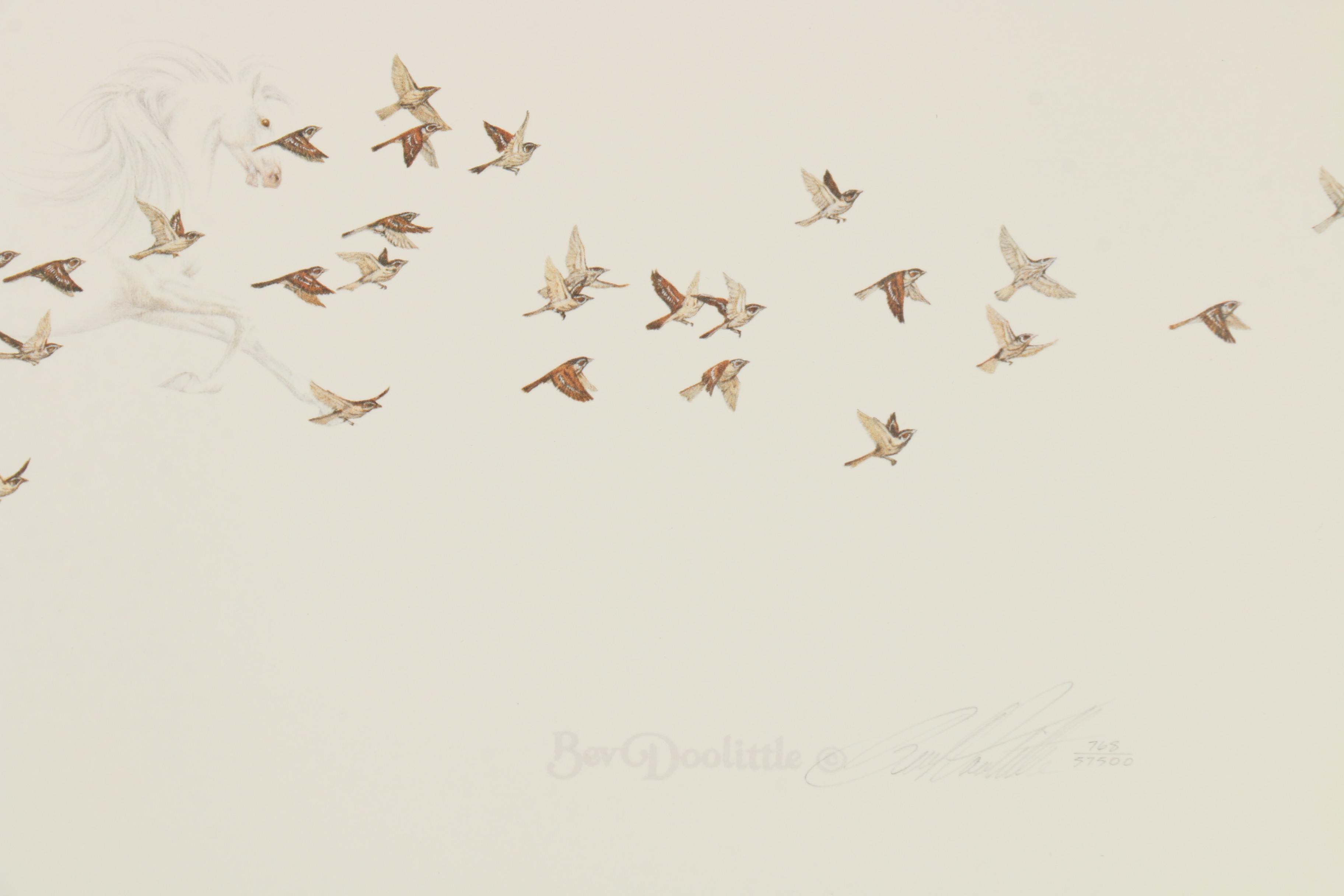 Bev Doolittle Limited Edition Offset Lithograph "When the Wind Had Wings"