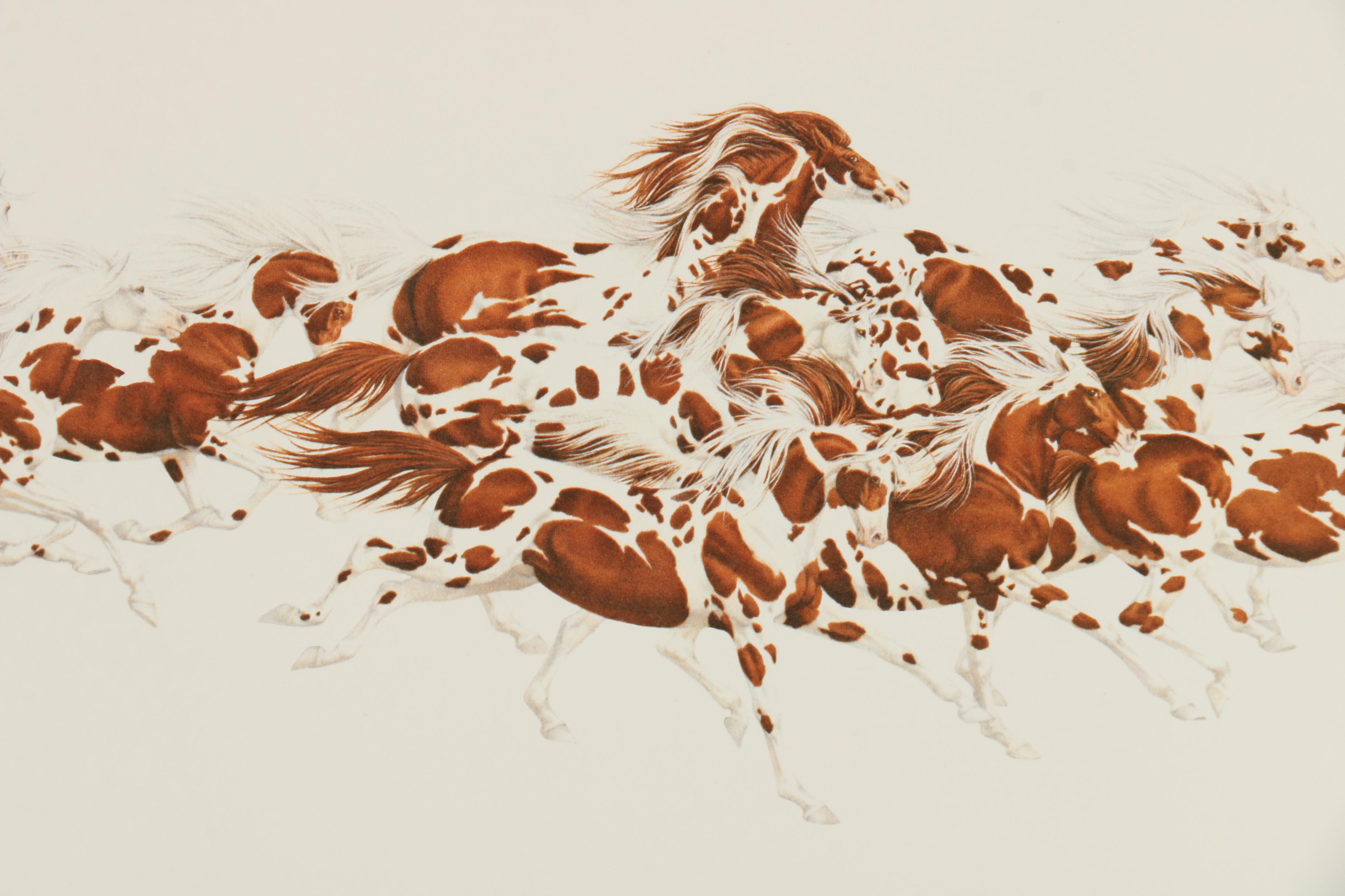 Bev Doolittle Limited Edition Offset Lithograph "When the Wind Had Wings"
