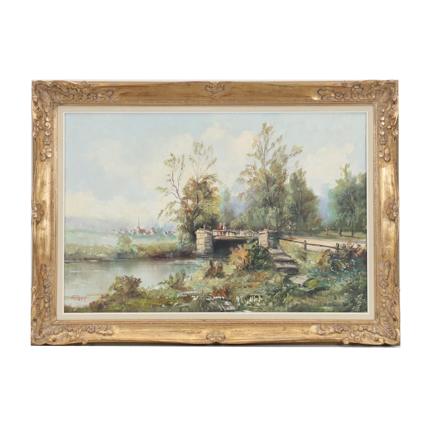 George Deaca Landscape Oil Painting