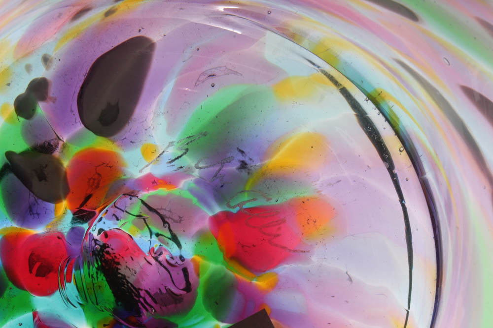 Art Glass Vase and Bowl