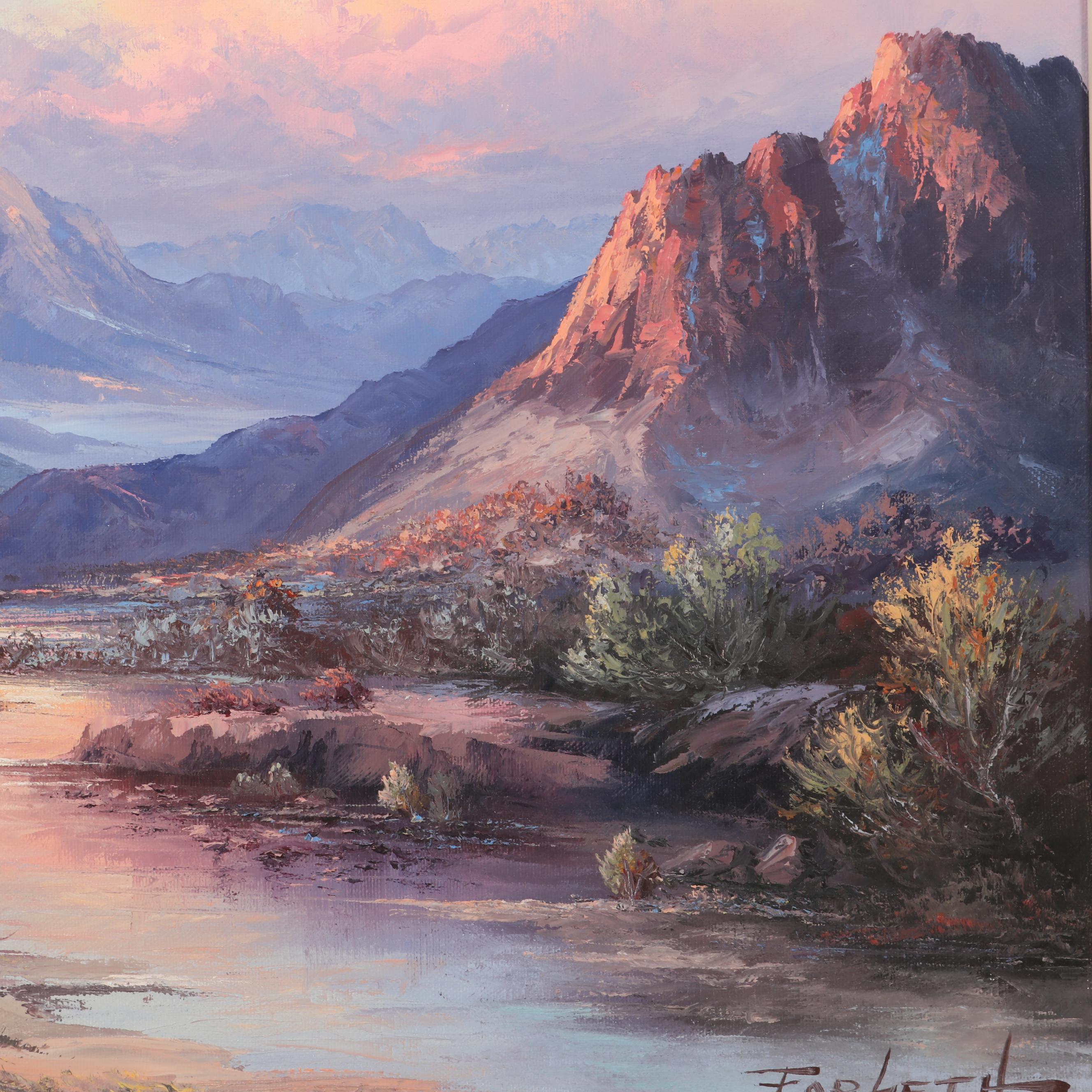 Carroll Forseth Mountain Landscape Oil Painting