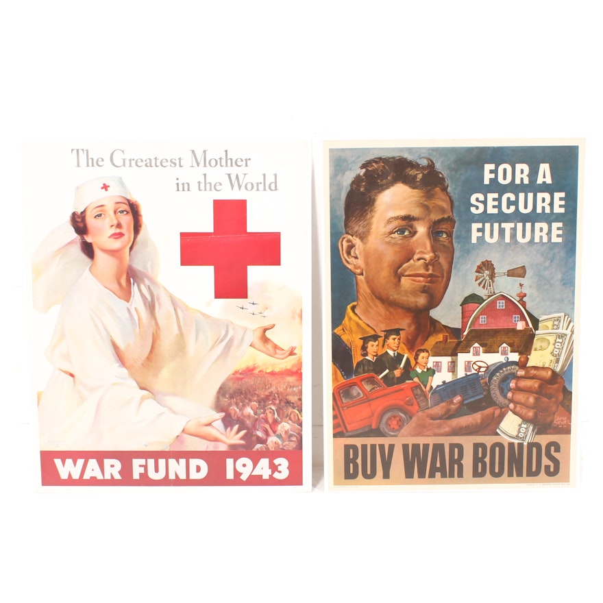 World War 2 Posters with 1943 Red Cross
