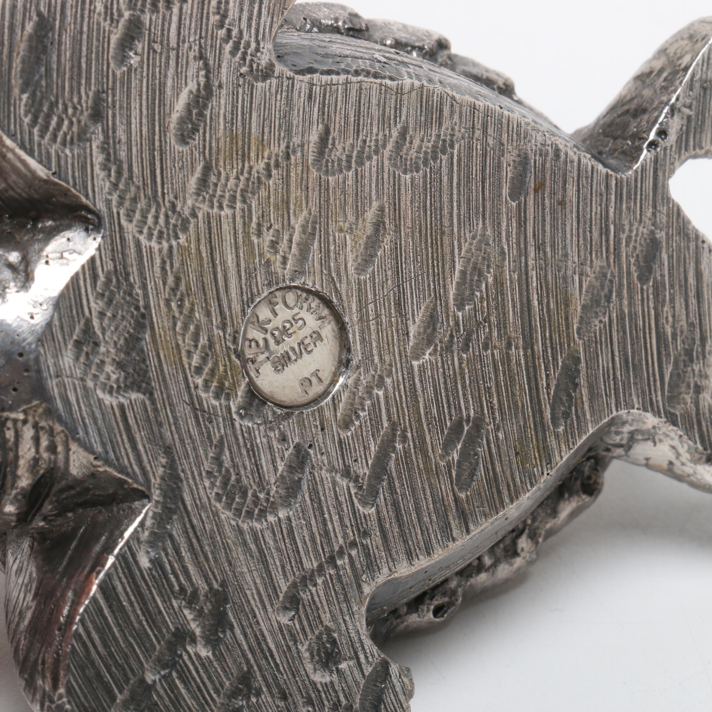 Tekform Sterling Silver Plated Sea Turtle Figurine