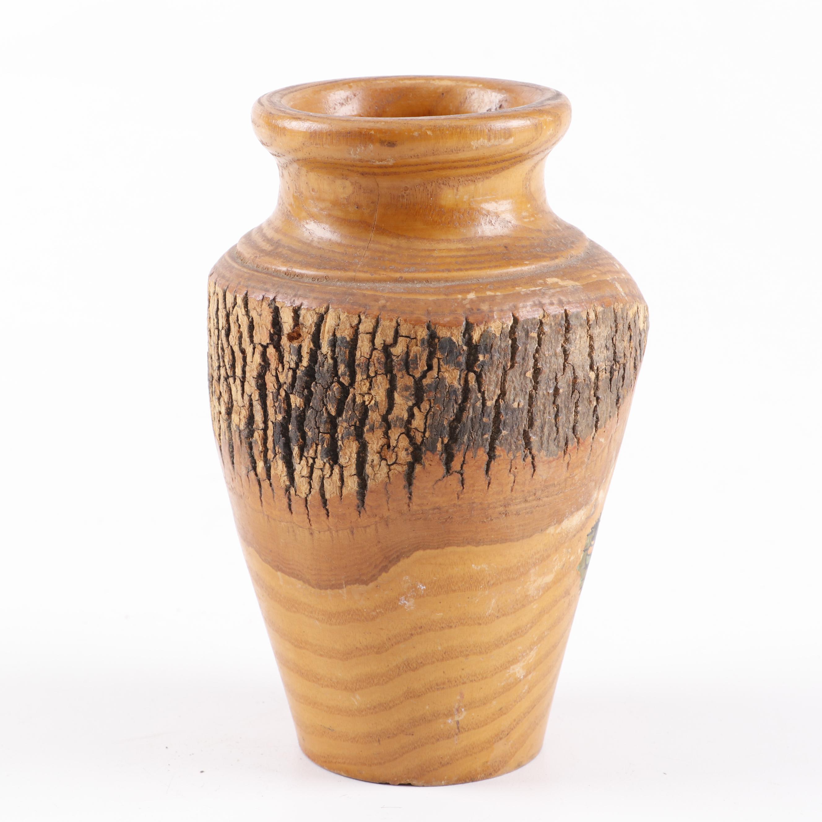 Native American and Native American Style Pottery with Woven Basket and Minerals