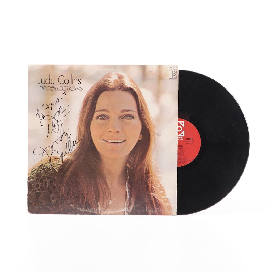 Judy Collins Autographed Record Album "Recollections"