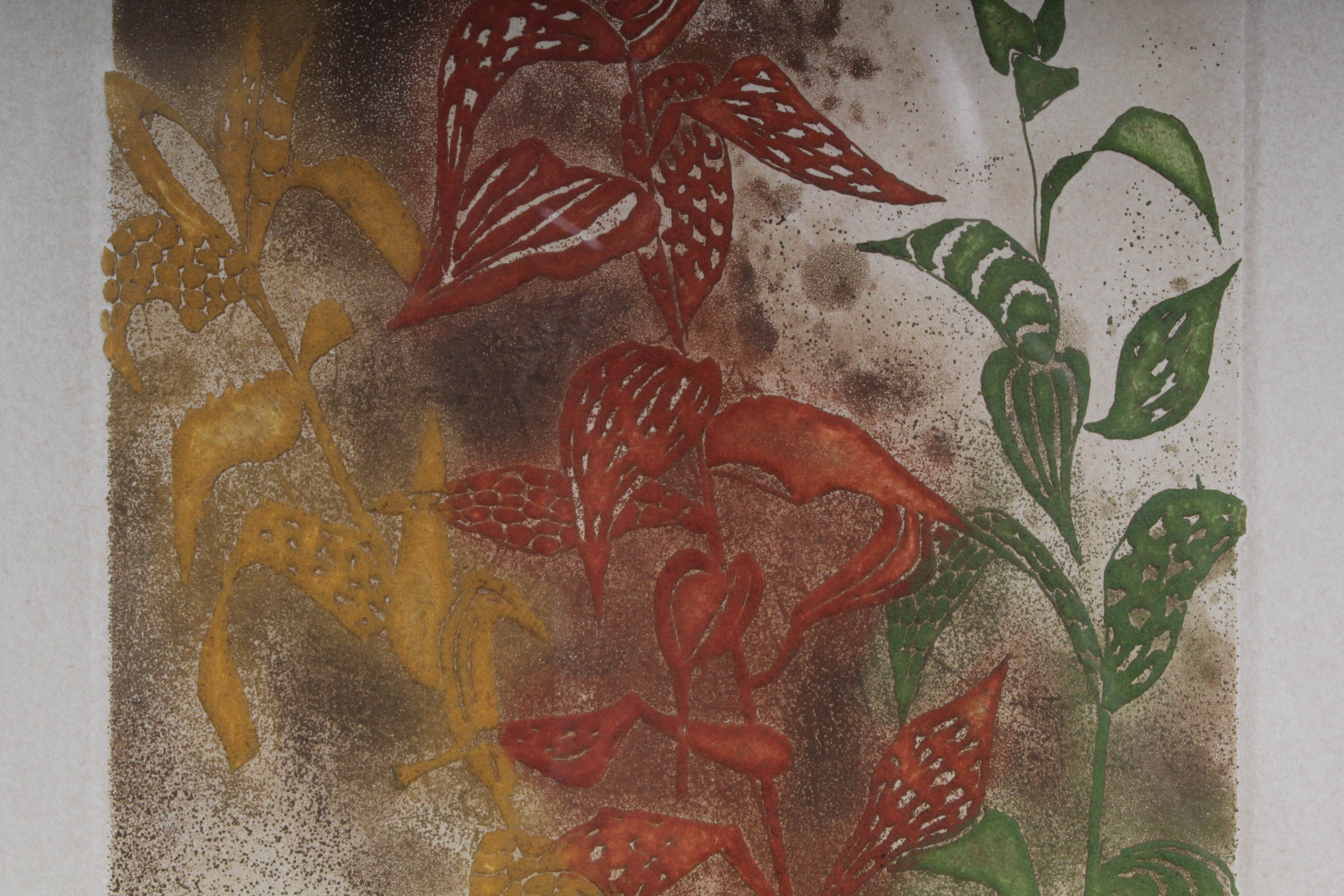 M. Walker Embossed Etching "October I"