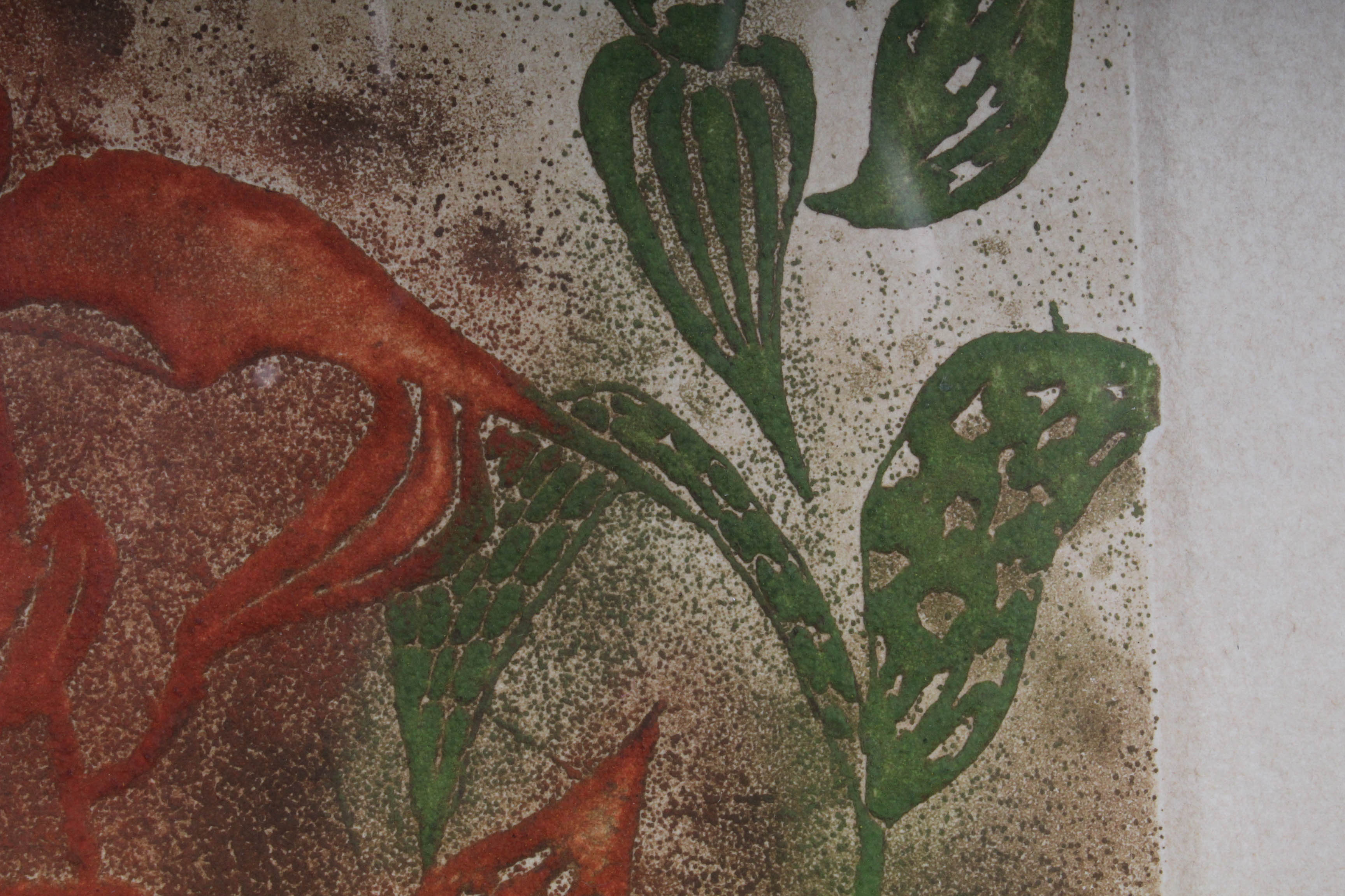 M. Walker Embossed Etching "October I"