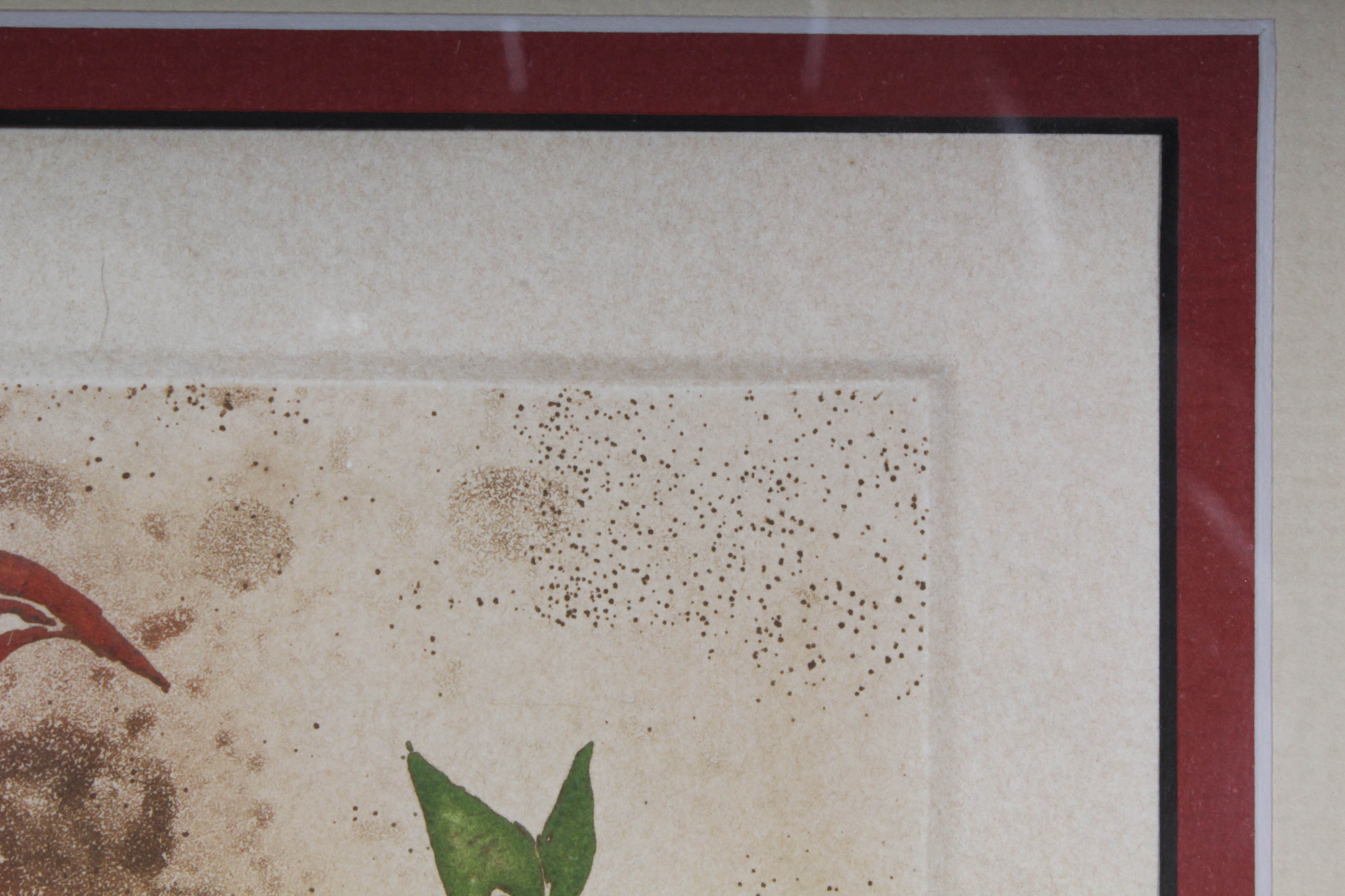 M. Walker Embossed Etching "October I"