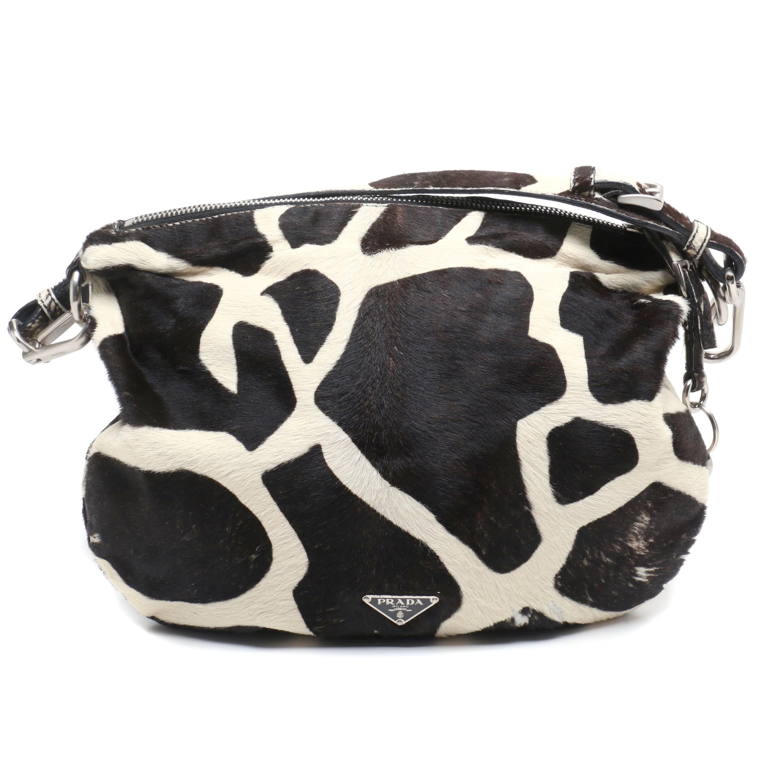 Prada Giraffe Dyed Calf Hide Shoulder Bag
