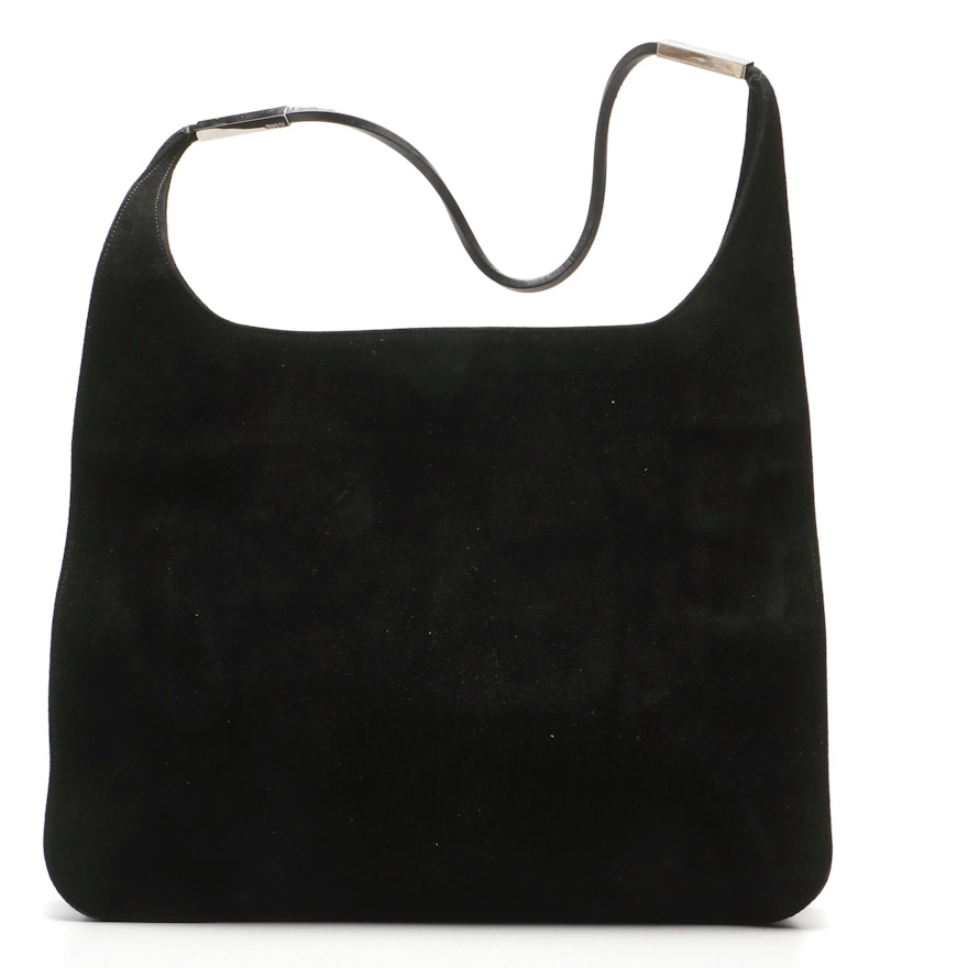 Gucci Black Suede Shoulder Bag