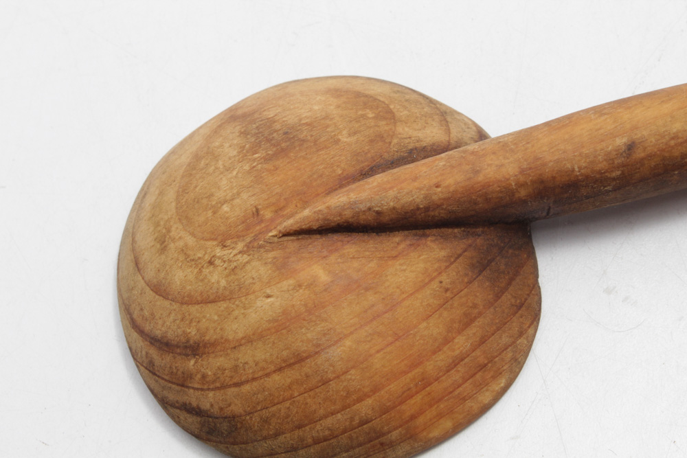 Antique Wooden Lollipop "Pin Wheel"  Butter Press