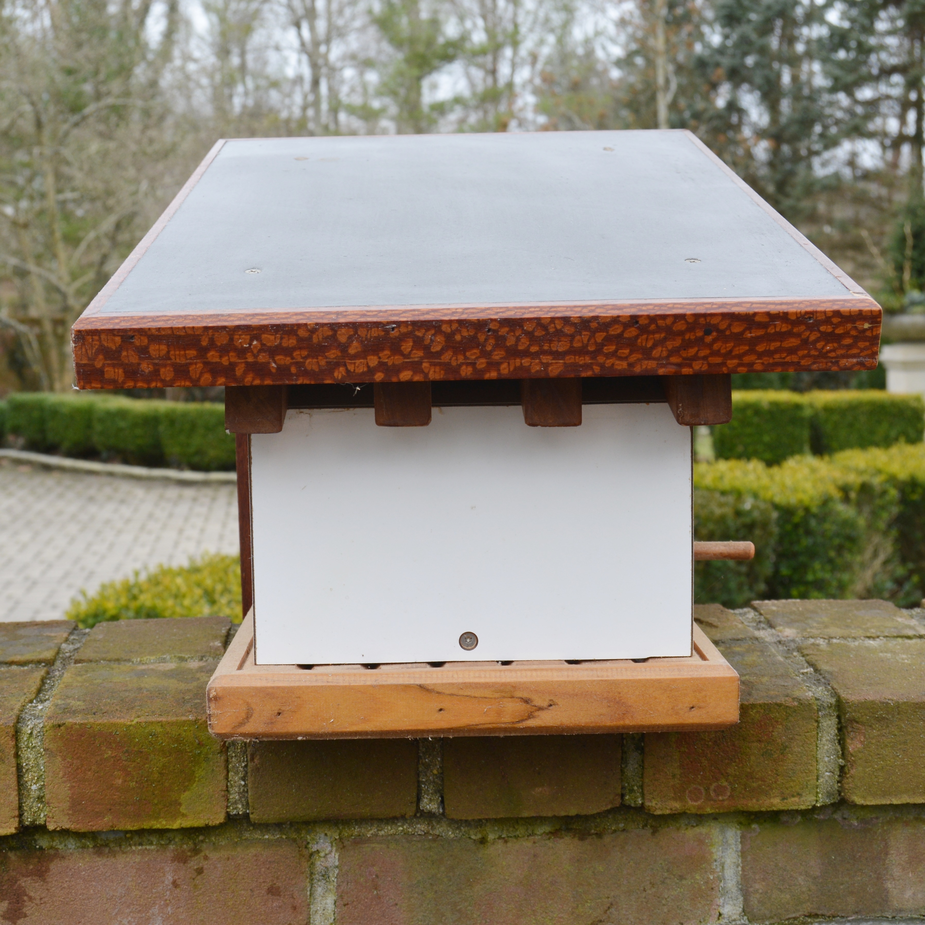 Custom Crafted Wood and Laminate Modern Bird House