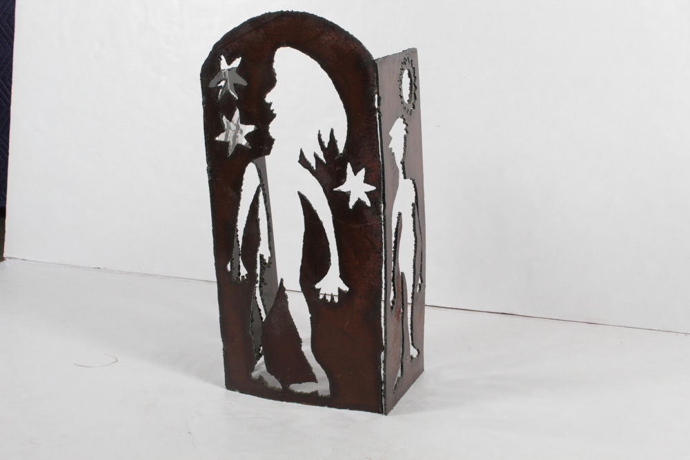 Chris Mohler Brutalist Metal Sculpture