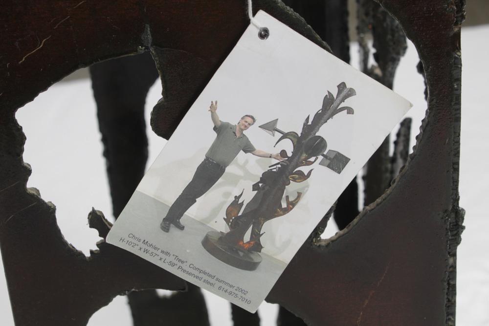 Chris Mohler Brutalist Metal Sculpture