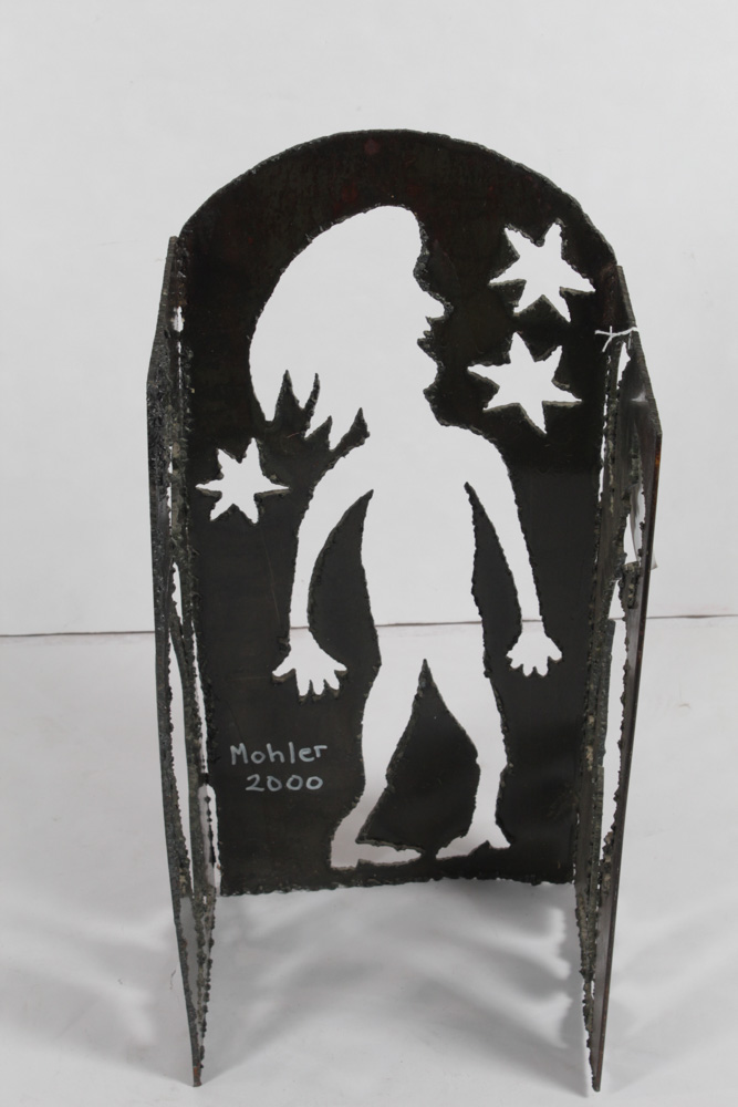 Chris Mohler Brutalist Metal Sculpture