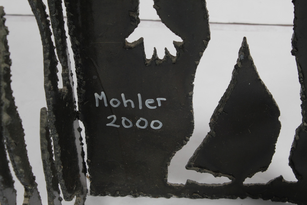 Chris Mohler Brutalist Metal Sculpture