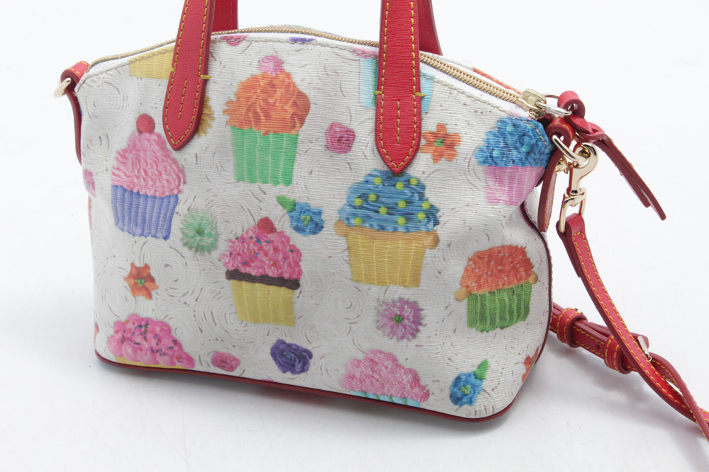 Dooney & Bourke Cupcake Print Coated Canvas Crossbody Purse