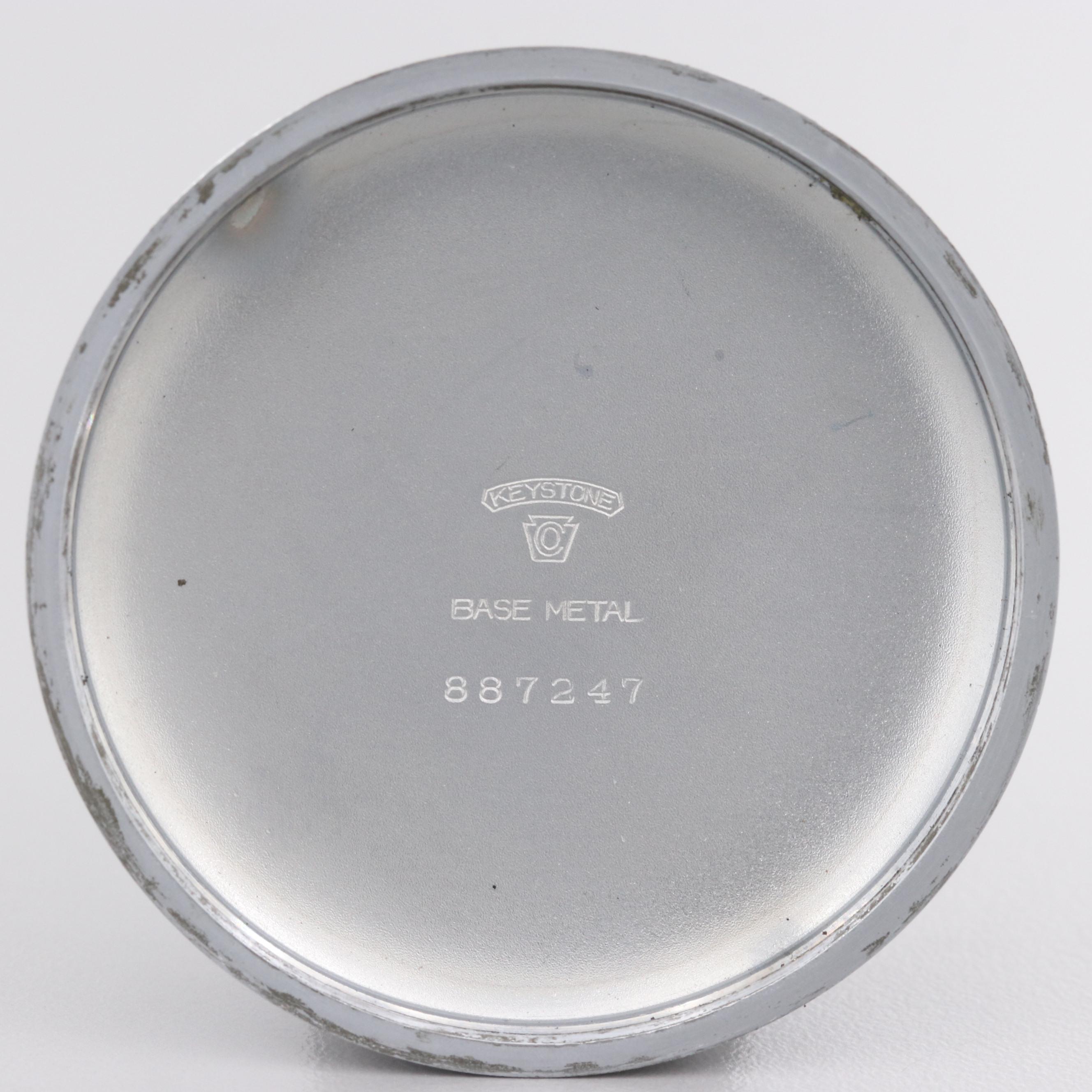 Hamilton WW II G.C.T. 24 Hour  Metal Military Pocket Watch, 1942