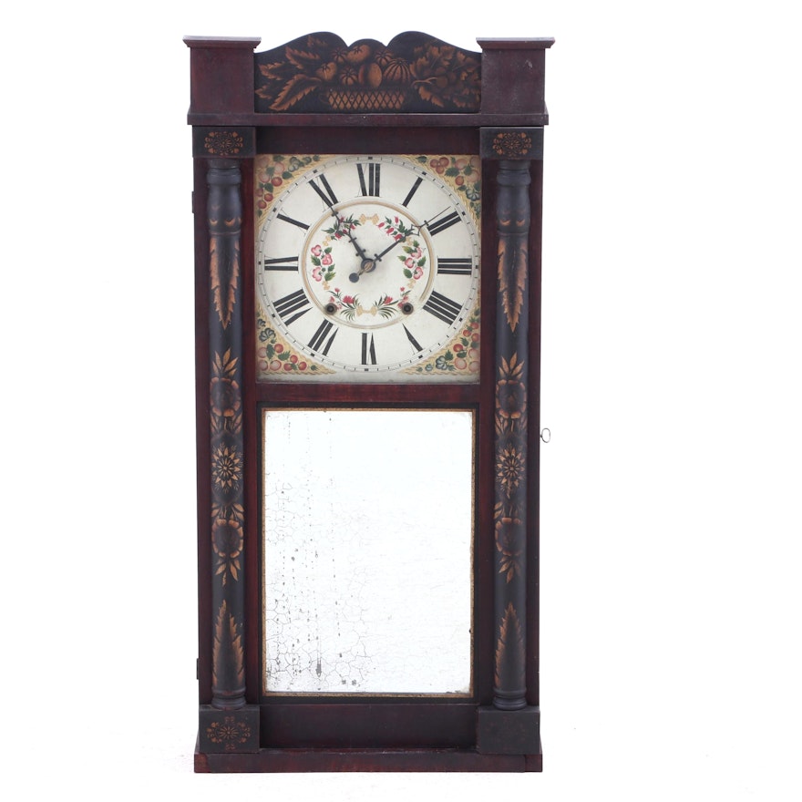 Jeromes' & Darrow Bristol, Conn. Shelf Clock, Mid 19th Century