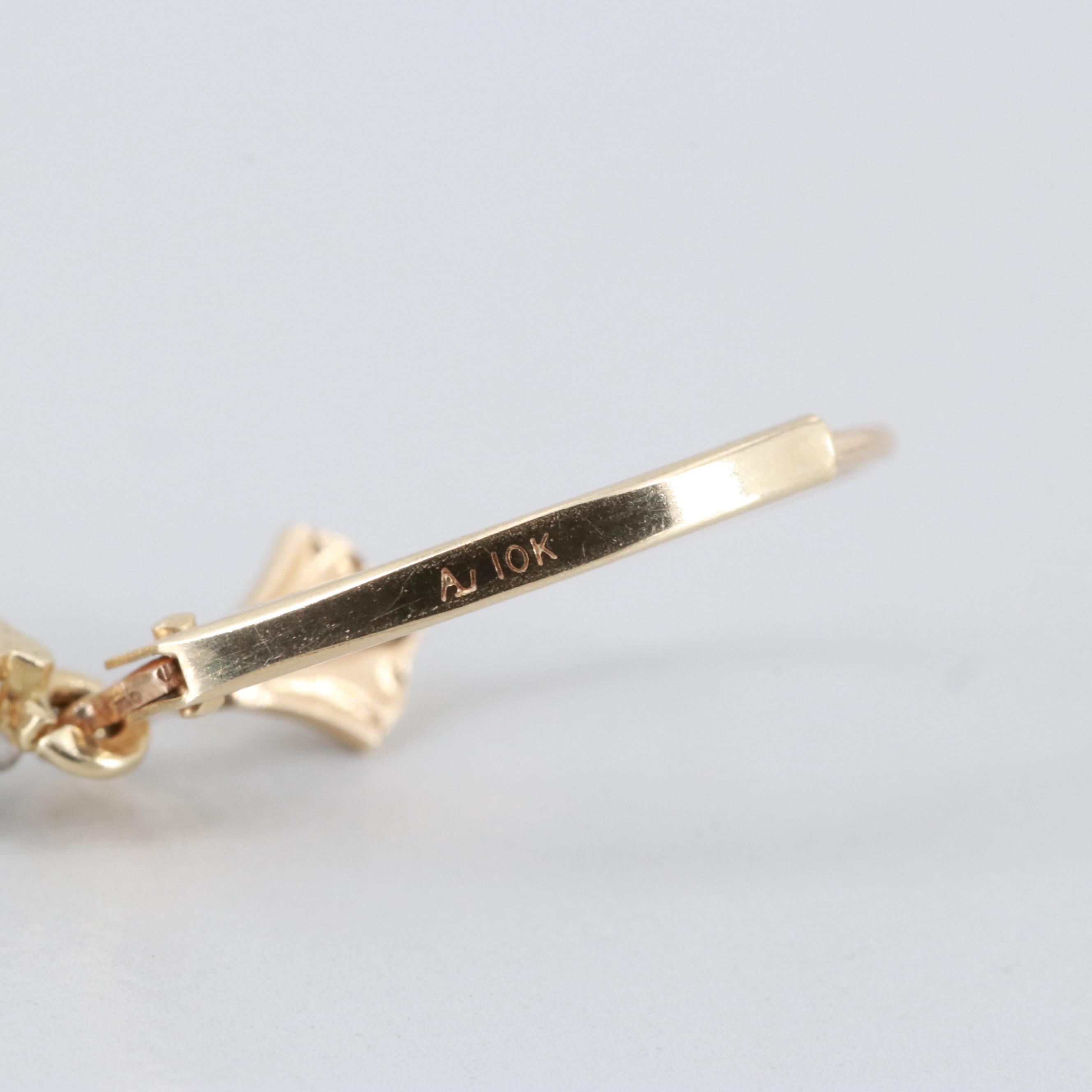 Alwand Vahan 10K Yellow Gold Aquamarine and Diamond Earrings