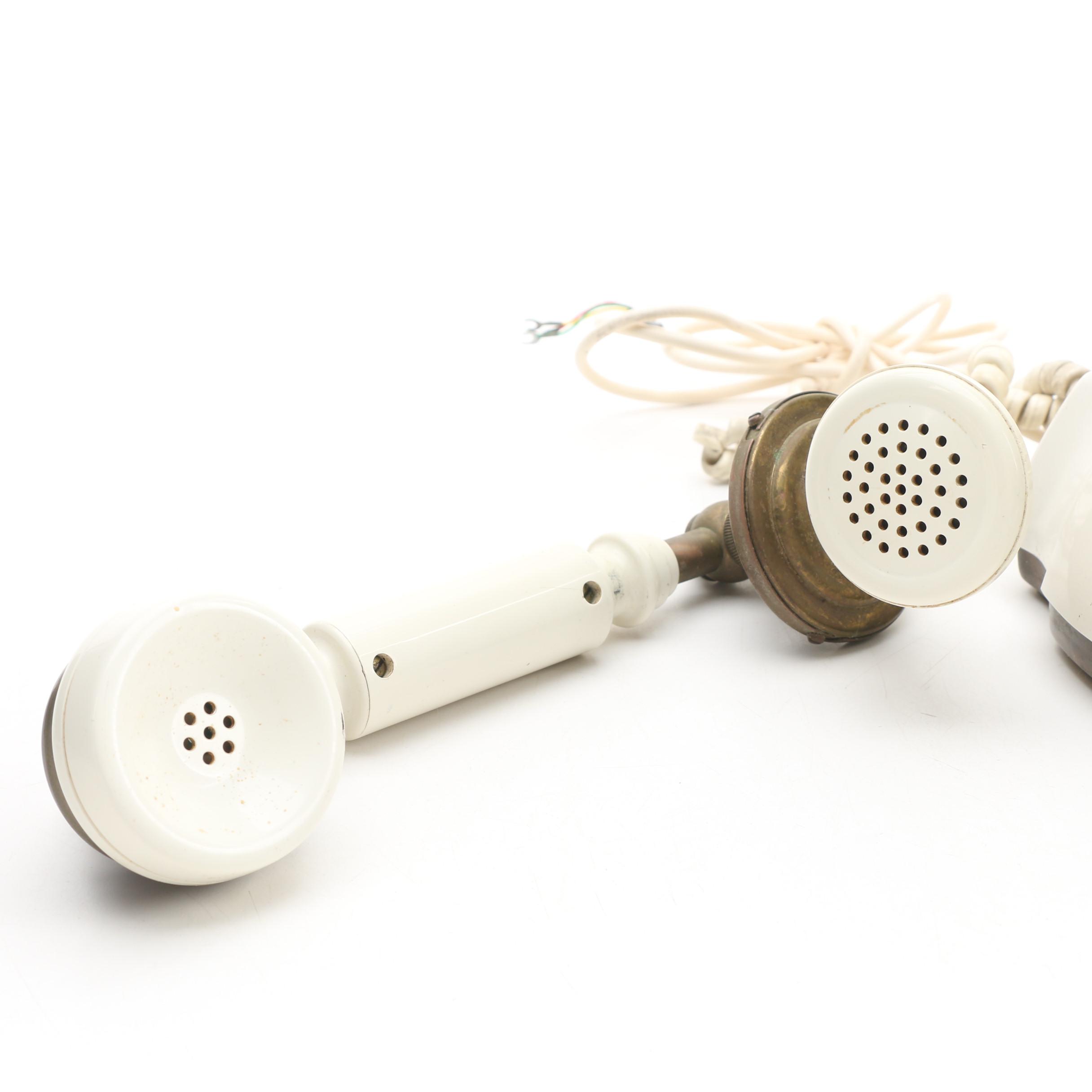 Vintage Ivory-Tone Rotary Telephone