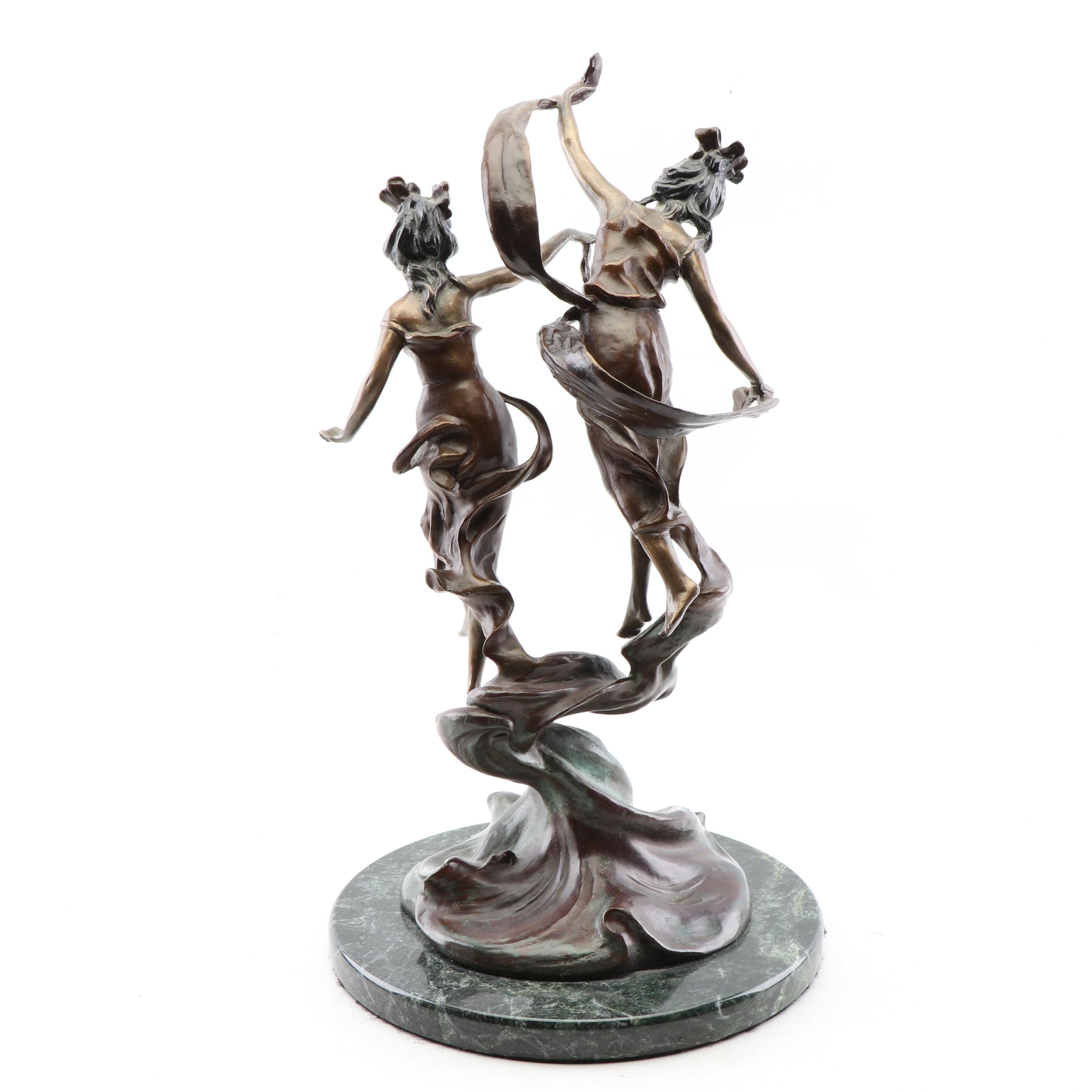 Bronze Sculpture after Auguste Moreau "La Danse Des Nymphes"
