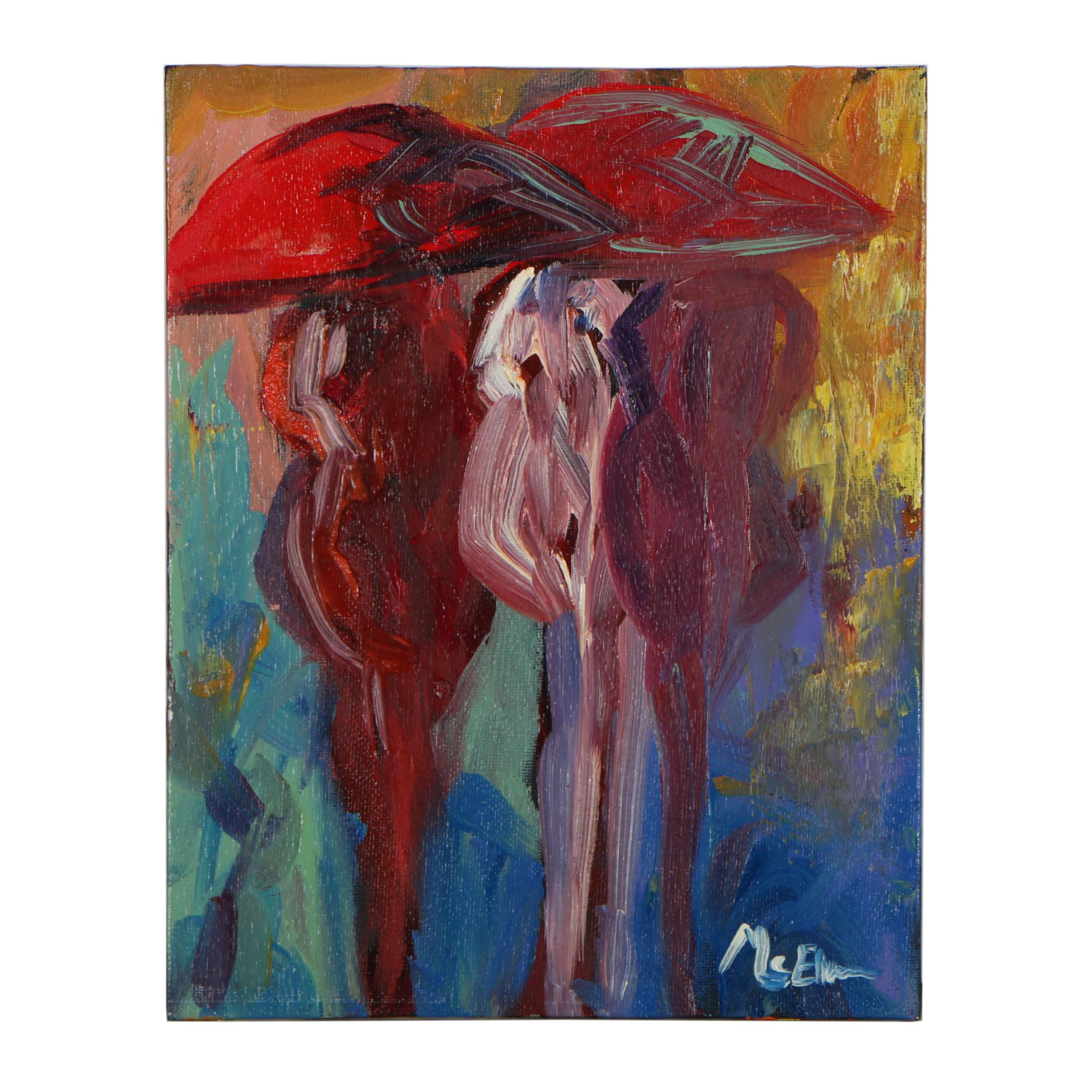 Claire McElveen Oil Painting "Night on the Town"