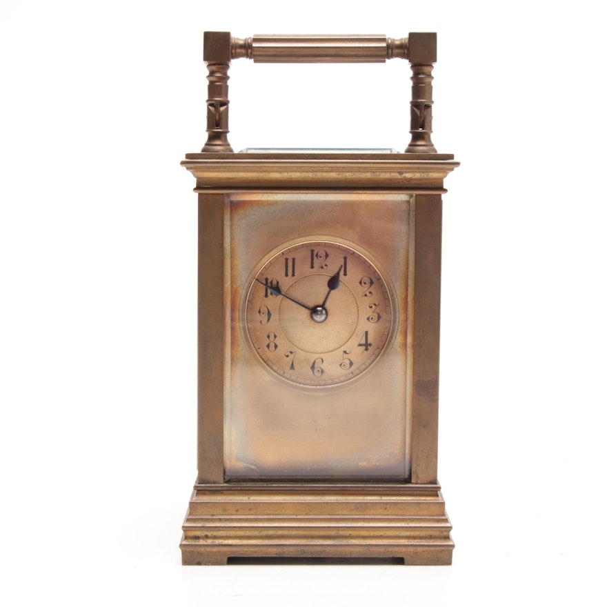 Brass Carriage Clock, Early 20th Century