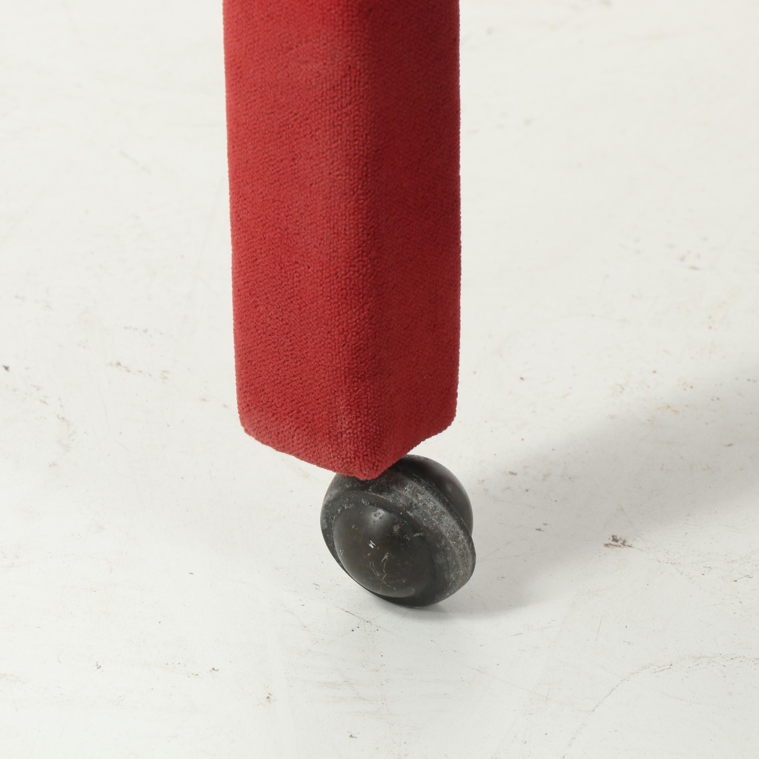 Contemporary Upholstered Armchair on Casters