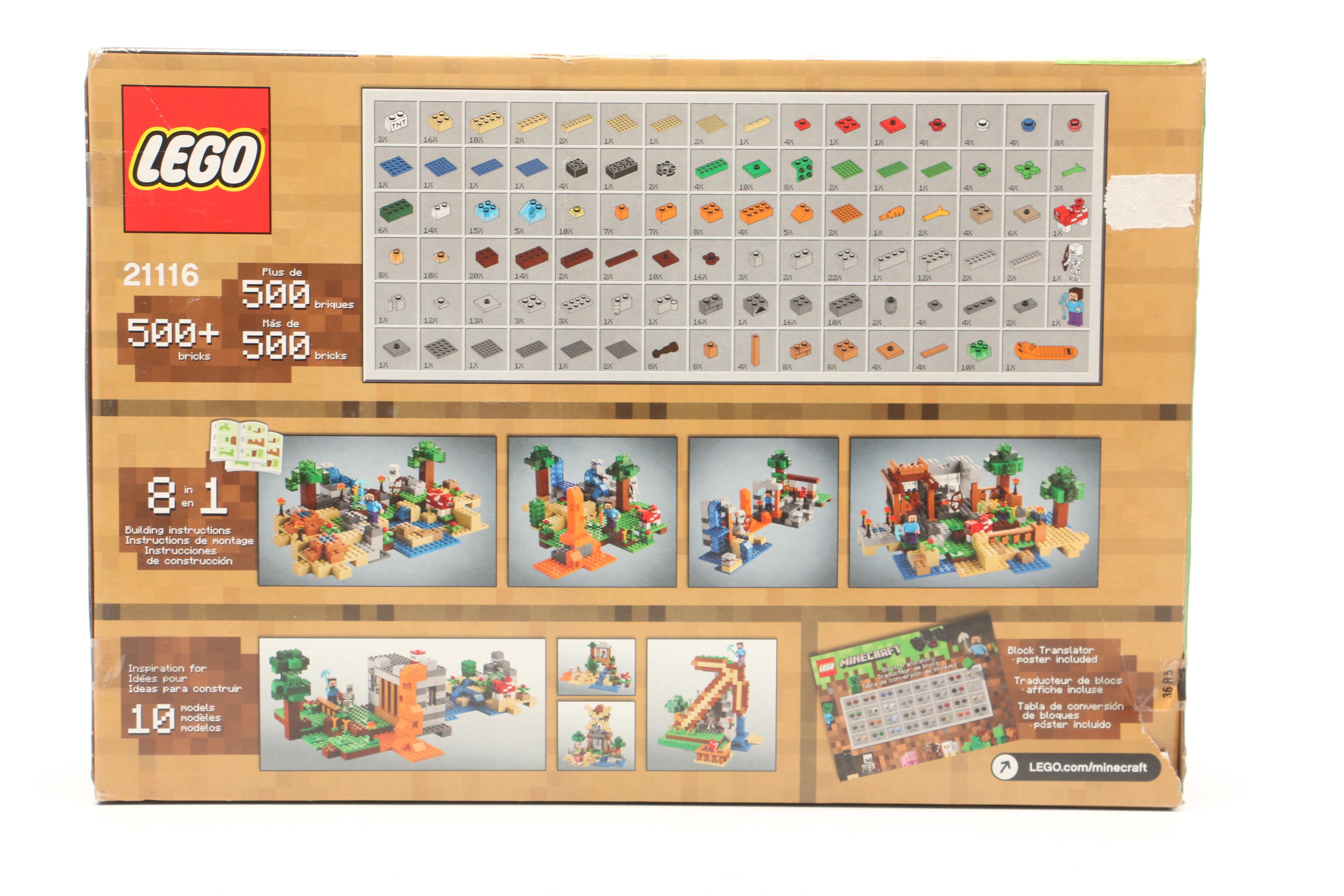 LEGO Minecraft Crafting Box Building Kit