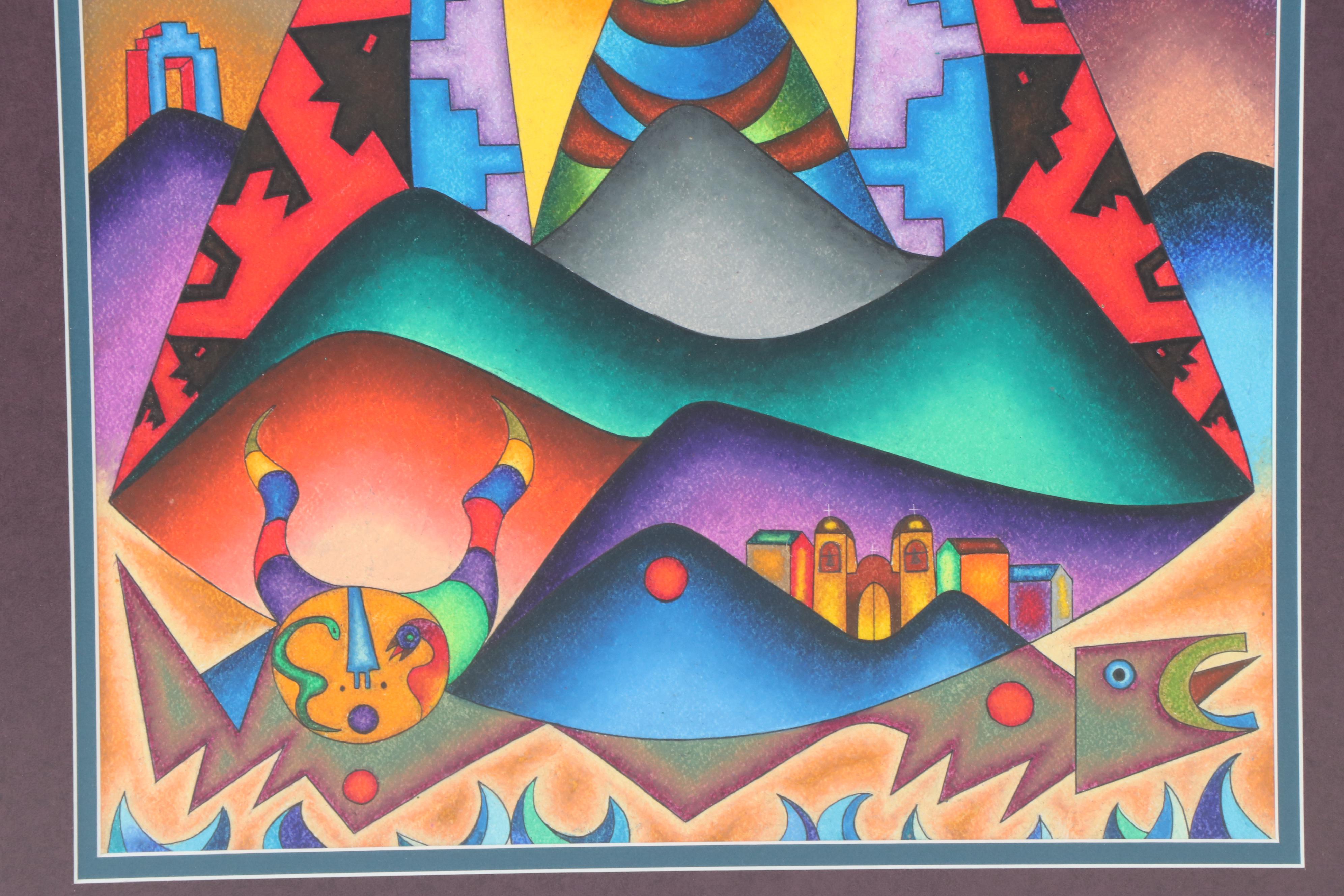 Roberto Mamani Mamani Gouache Painting