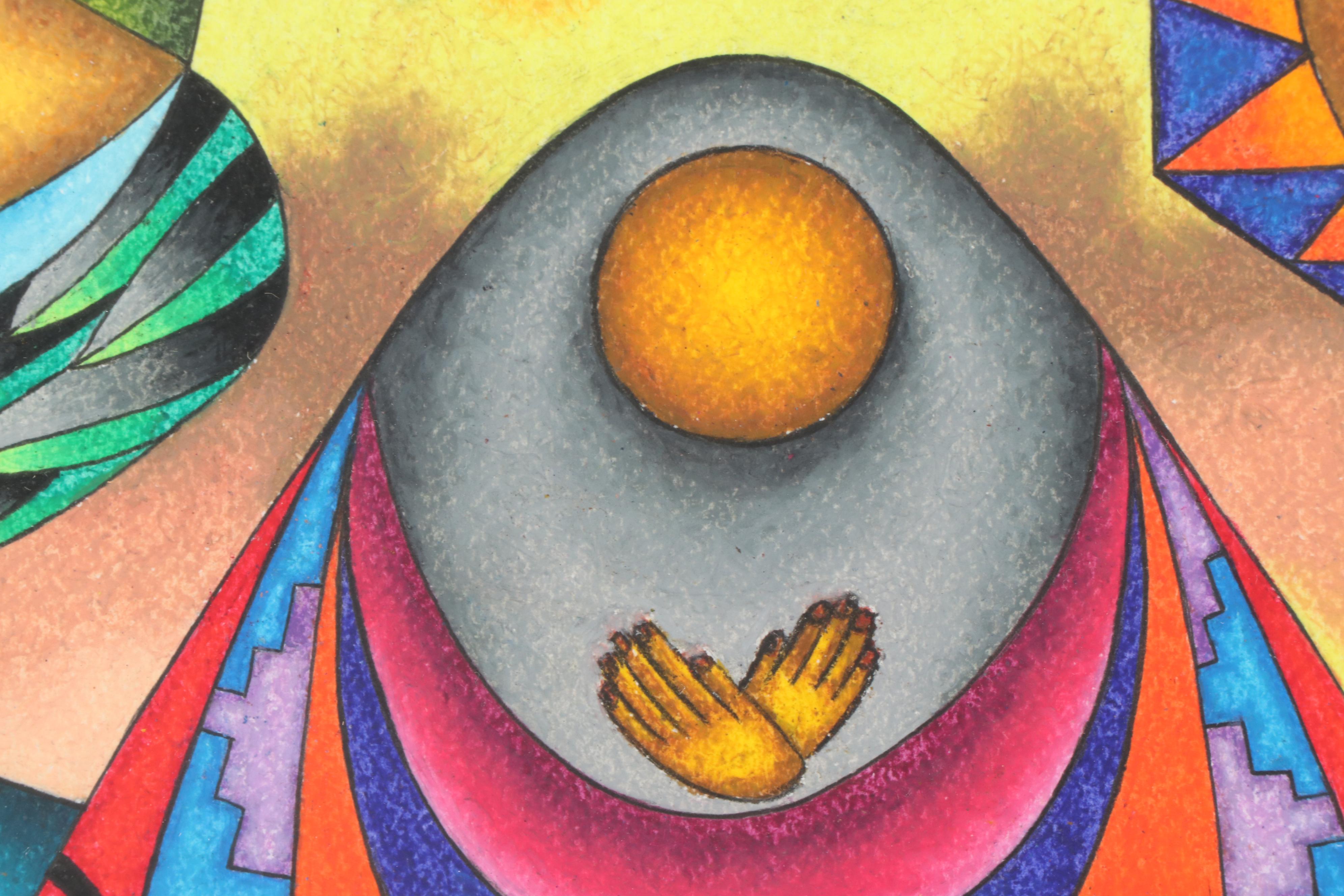 Roberto Mamani Mamani Gouache Painting