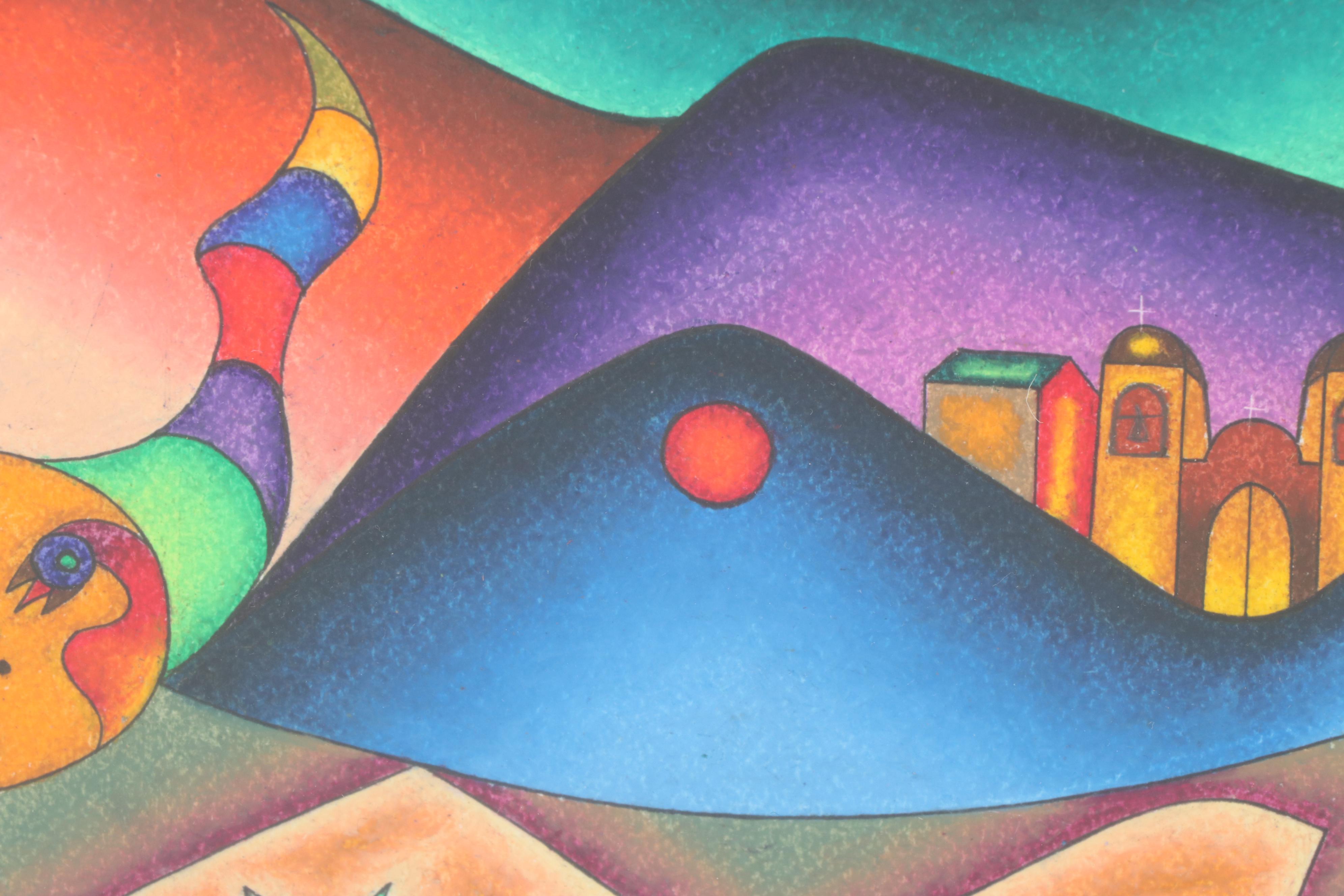 Roberto Mamani Mamani Gouache Painting