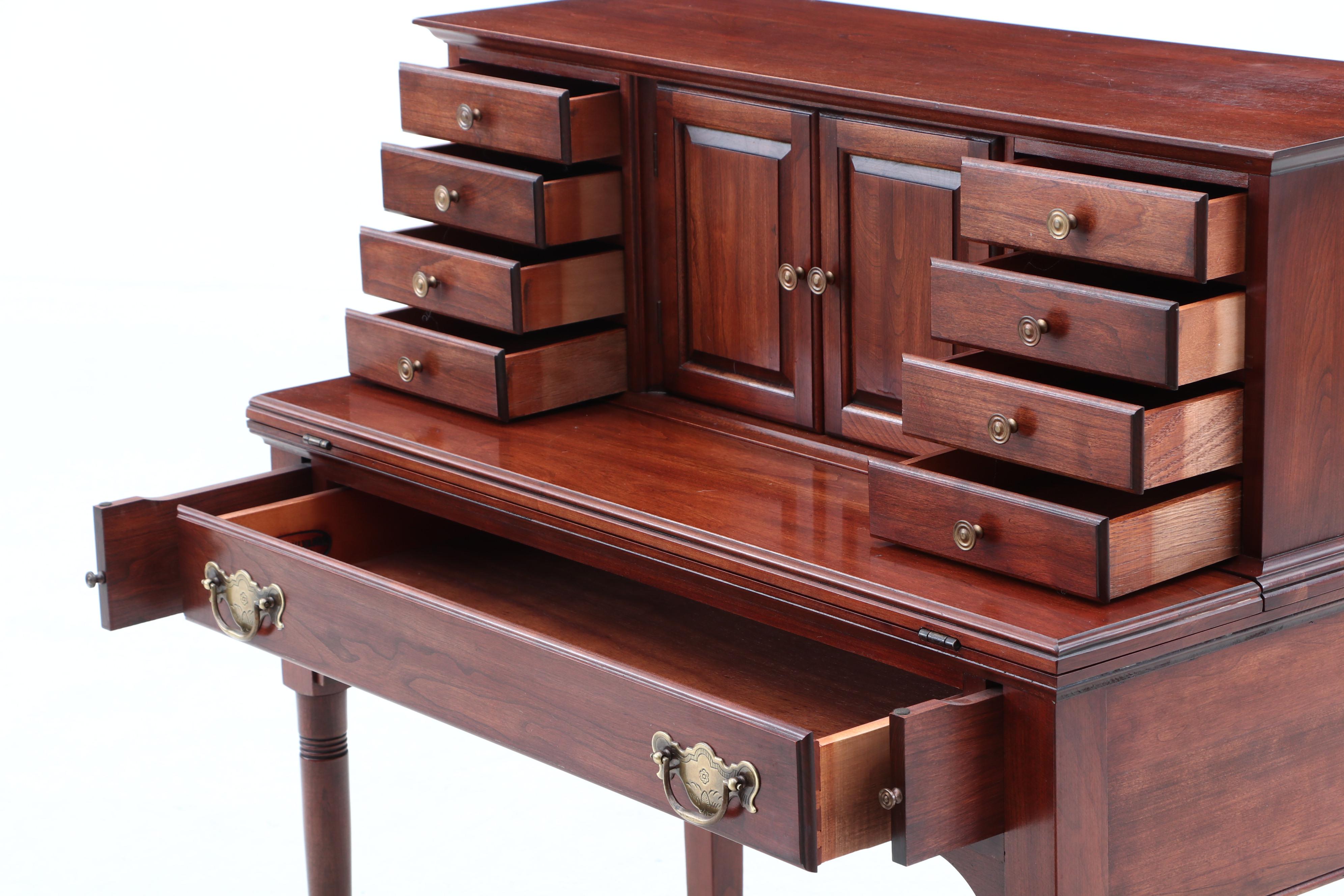 Queen Anne Style Writing Desk and Side Chair