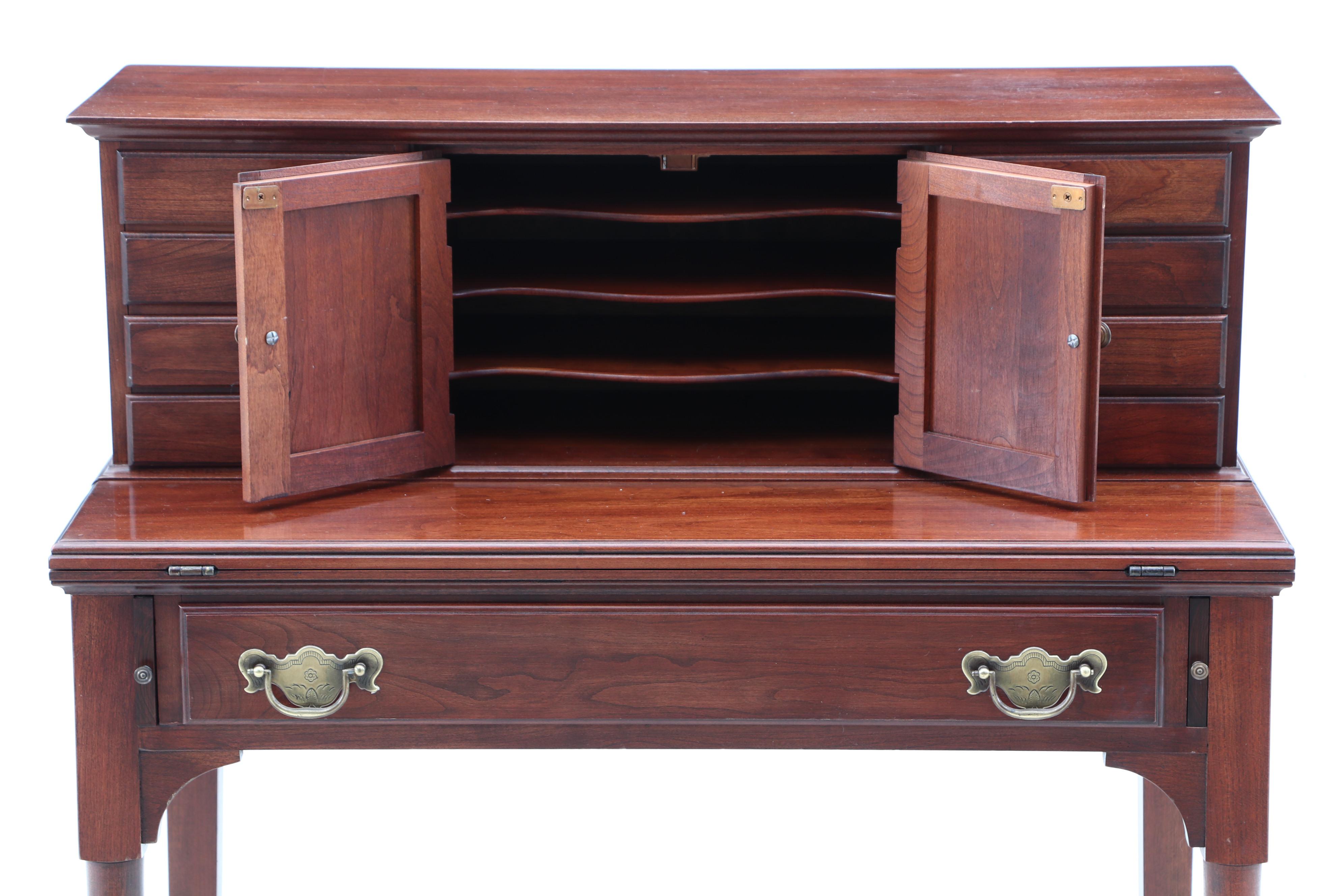 Queen Anne Style Writing Desk and Side Chair