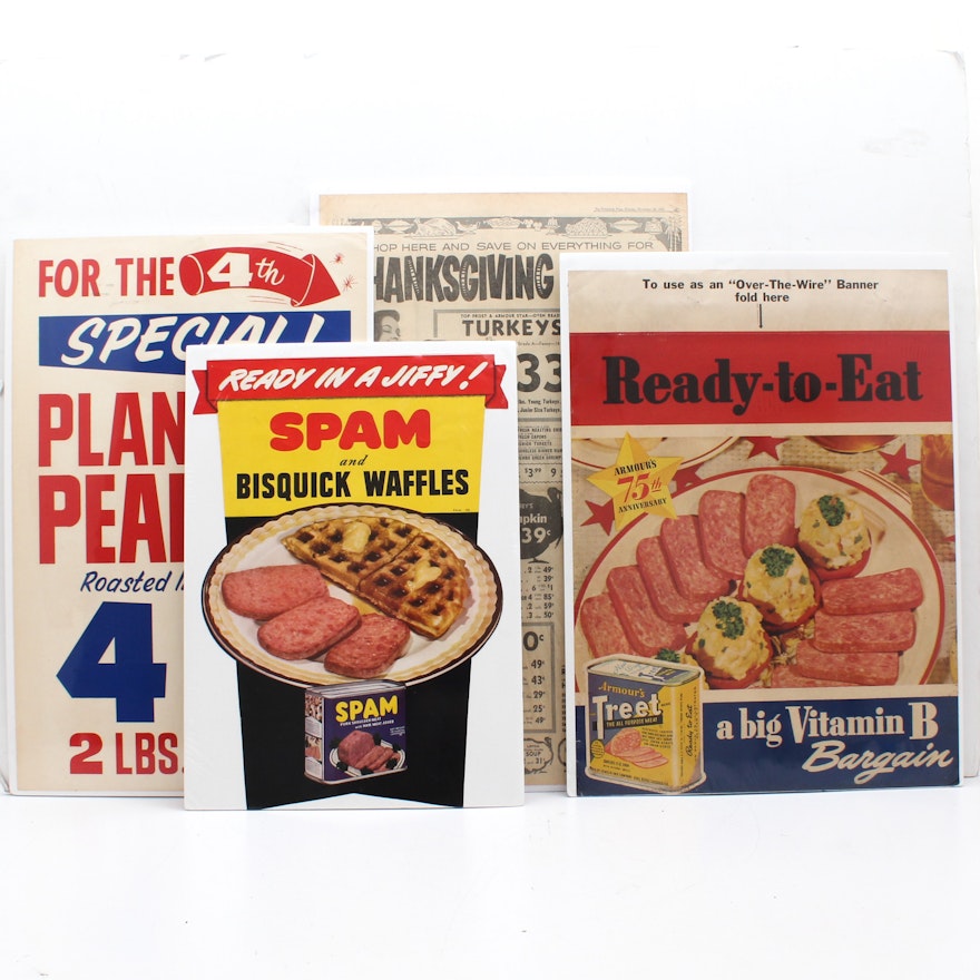 Vintage Grocery Posters and Advertisements