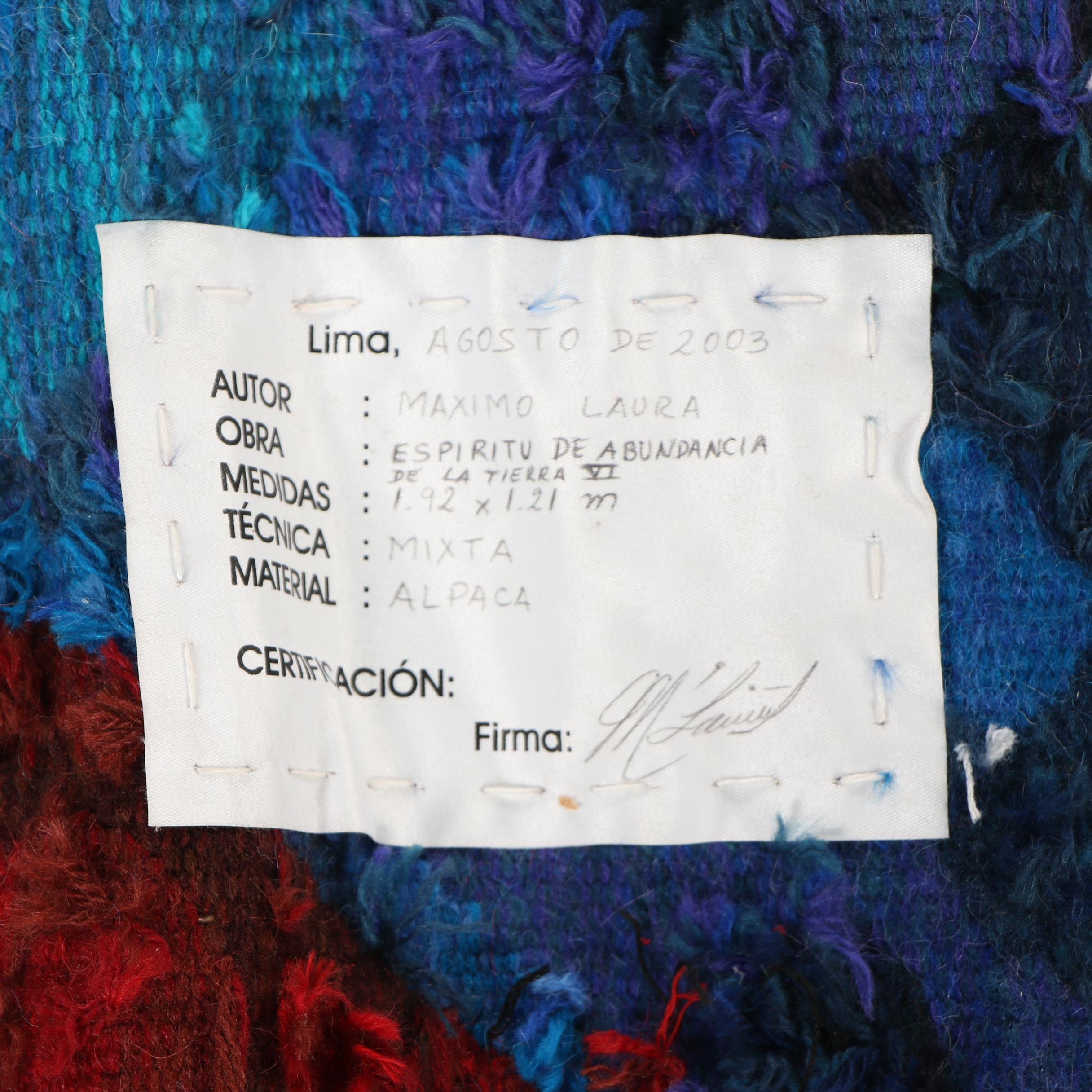 Máximo Laura "Espiritu de Abundancia de la Tierra VI" Tapestry, 2003