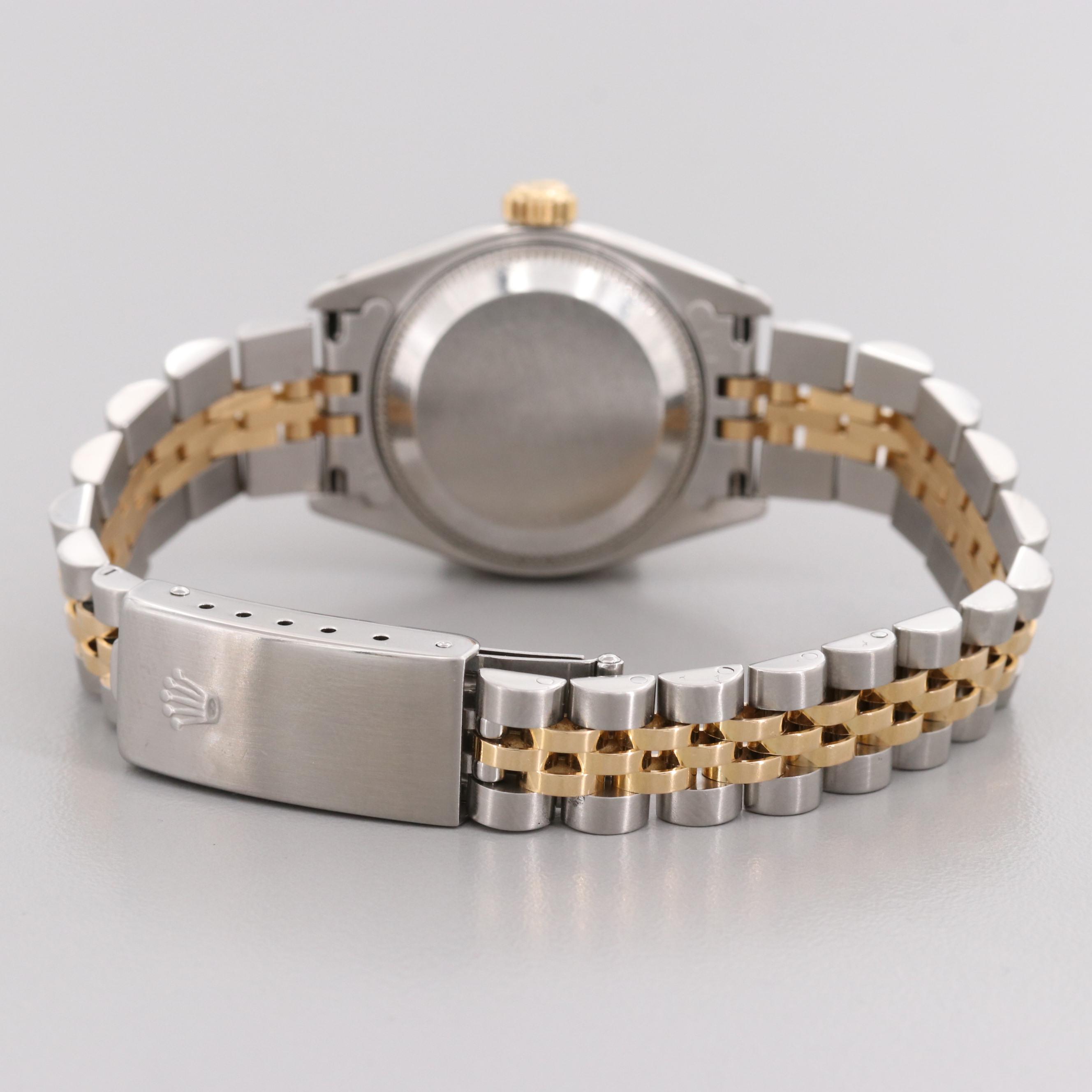 Rolex Datejust 18K Yellow Gold and Stainless Steel Watch With Diamond Dial