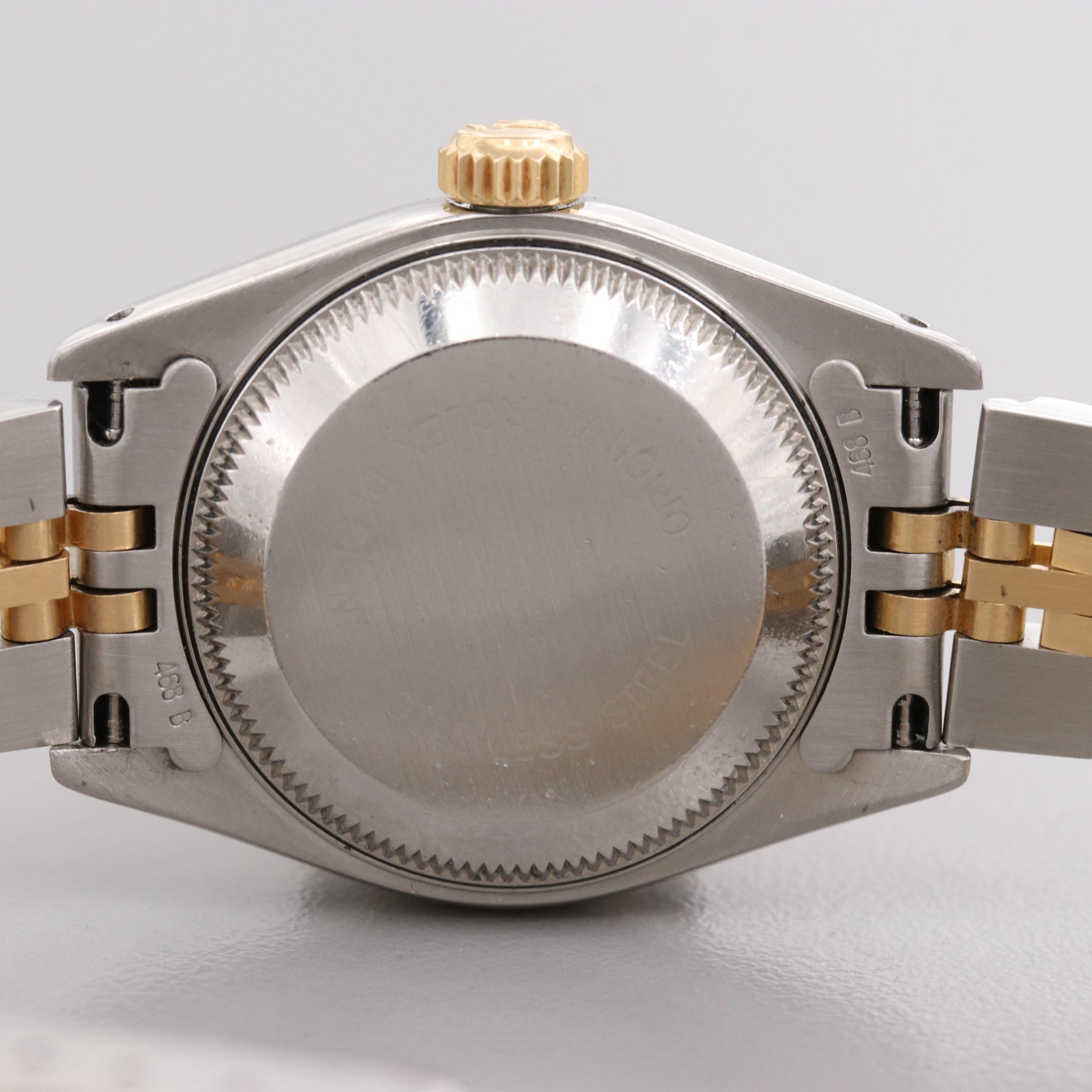 Rolex Datejust 18K Yellow Gold and Stainless Steel Watch With Diamond Dial