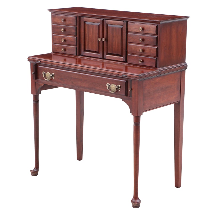 Queen Anne Style Writing Desk and Side Chair