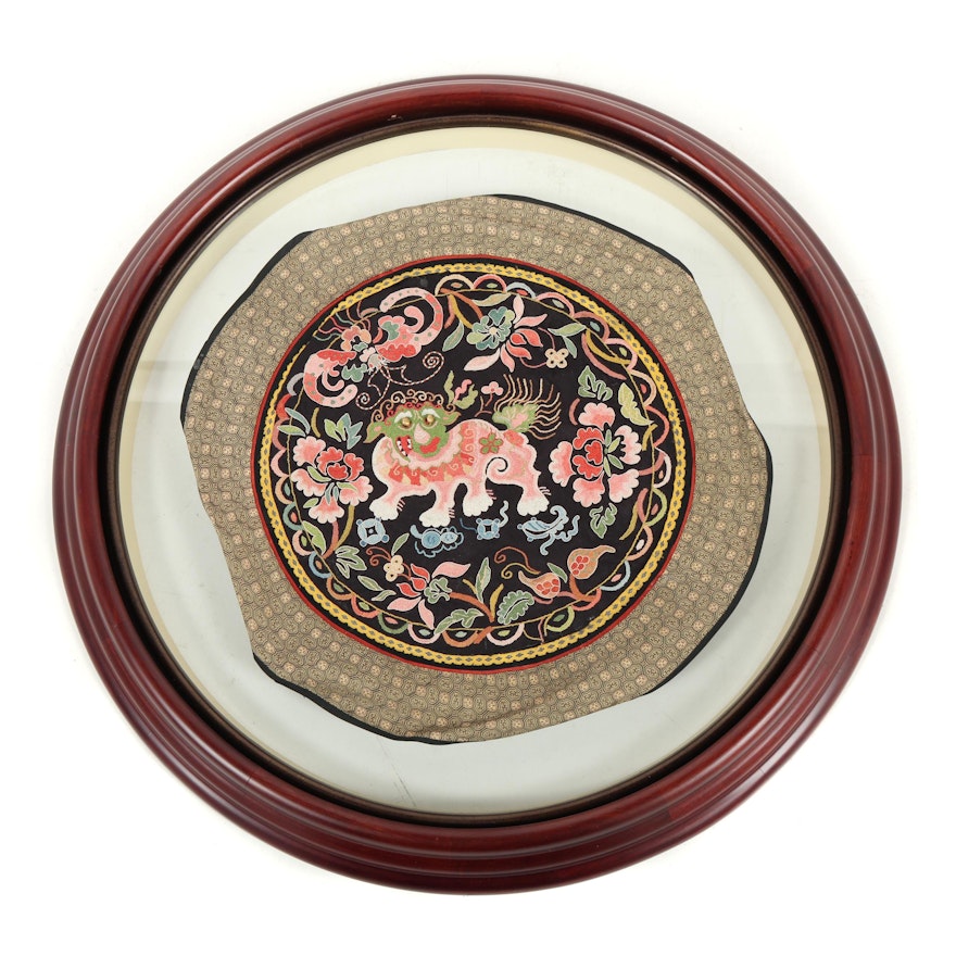 Chinese Silk Embroidery with Round Frame