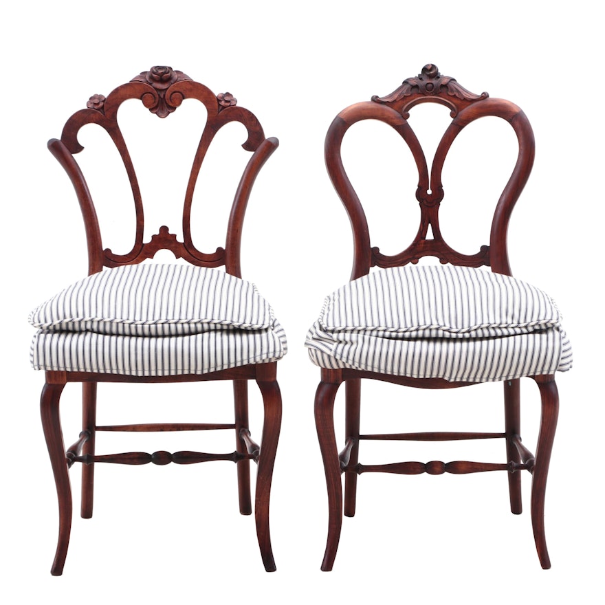 Non-Matching Victorian Style Side Chairs